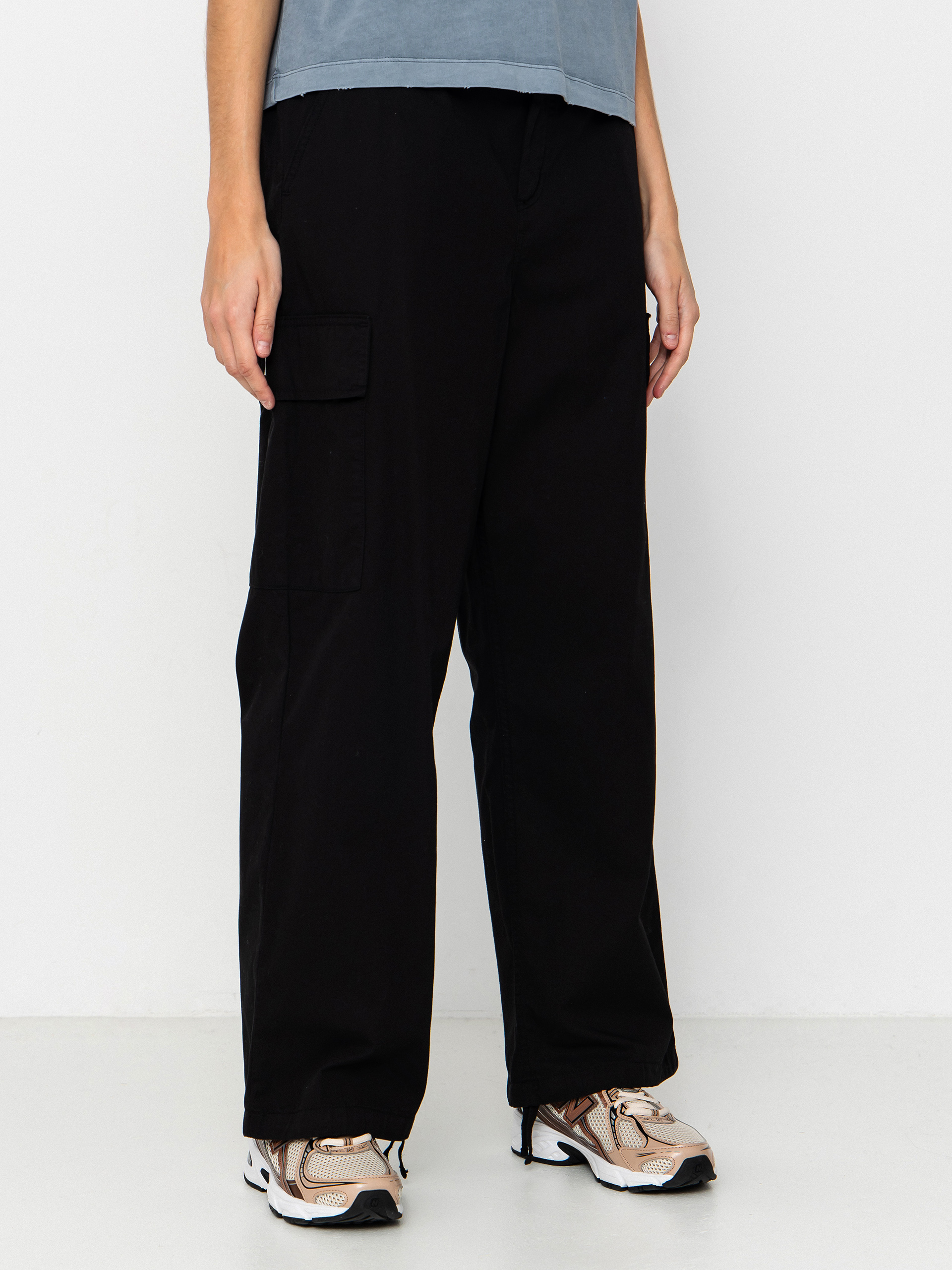 Kalhoty Carhartt WIP Kingston Wmn (black/garment dyed)