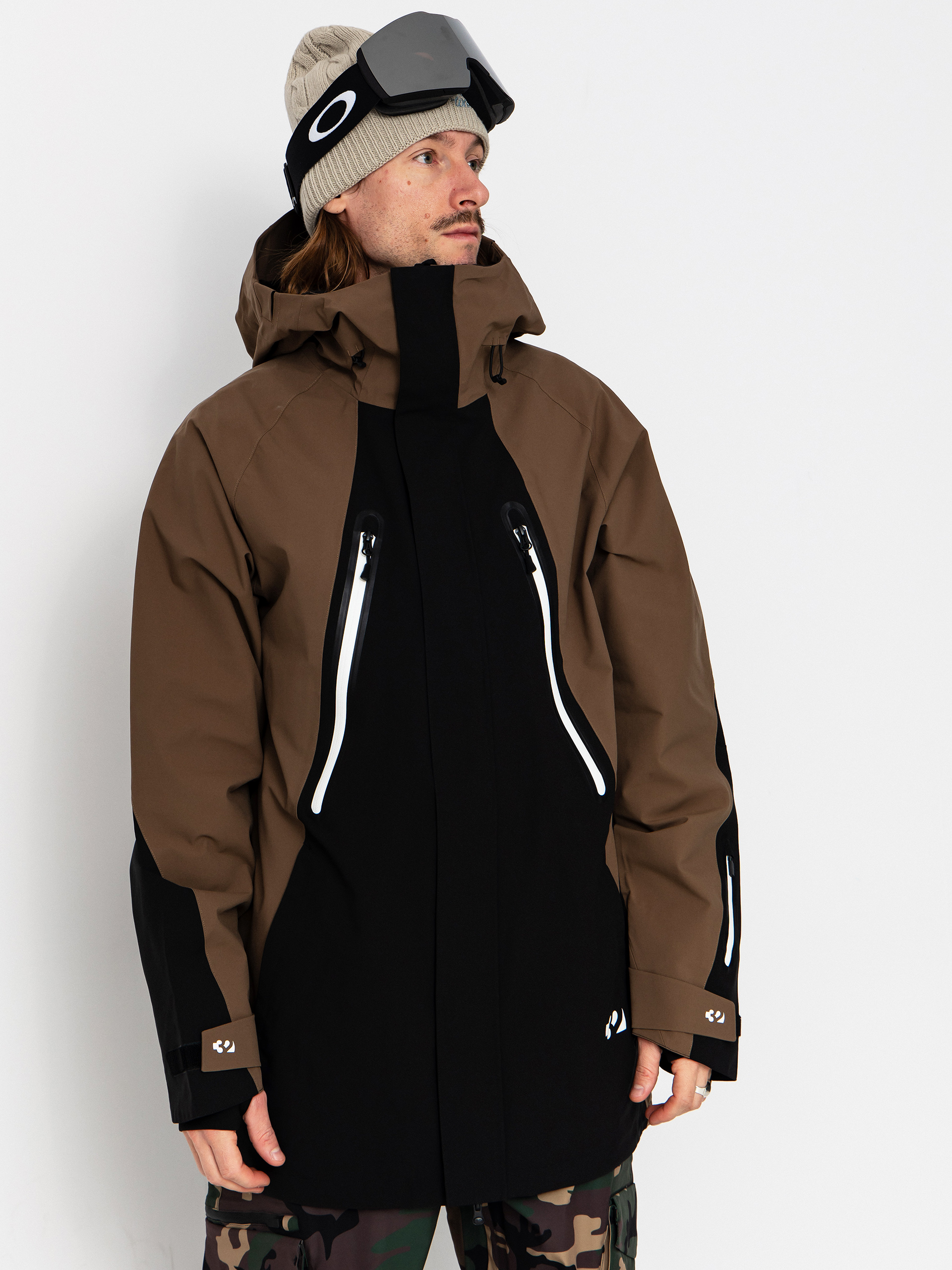 Snowboardová bunda ThirtyTwo Deep Creek Parka - hnědá (tobacco)
