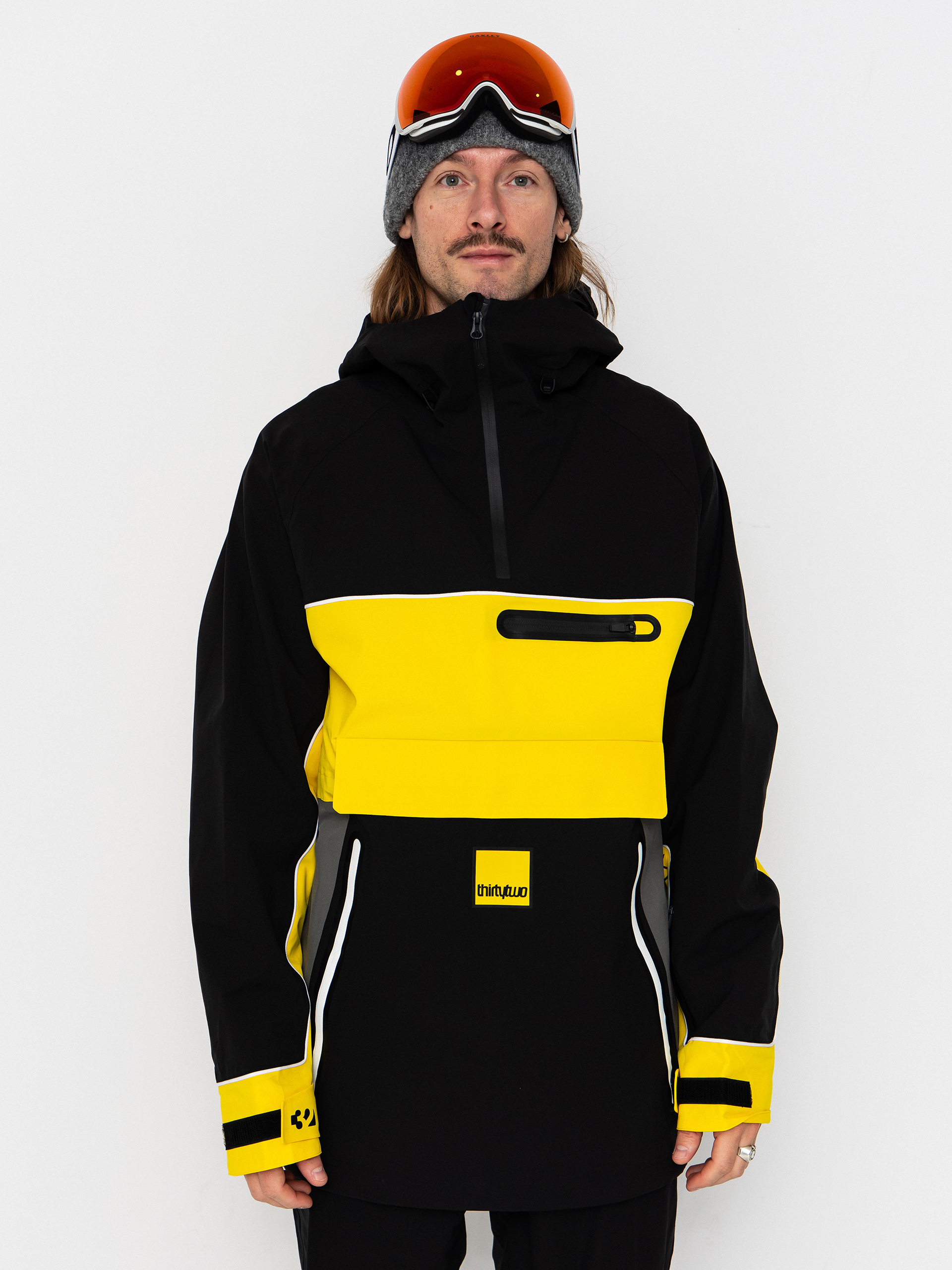 Snowboardová bunda ThirtyTwo Light Anorak (black/yellow)