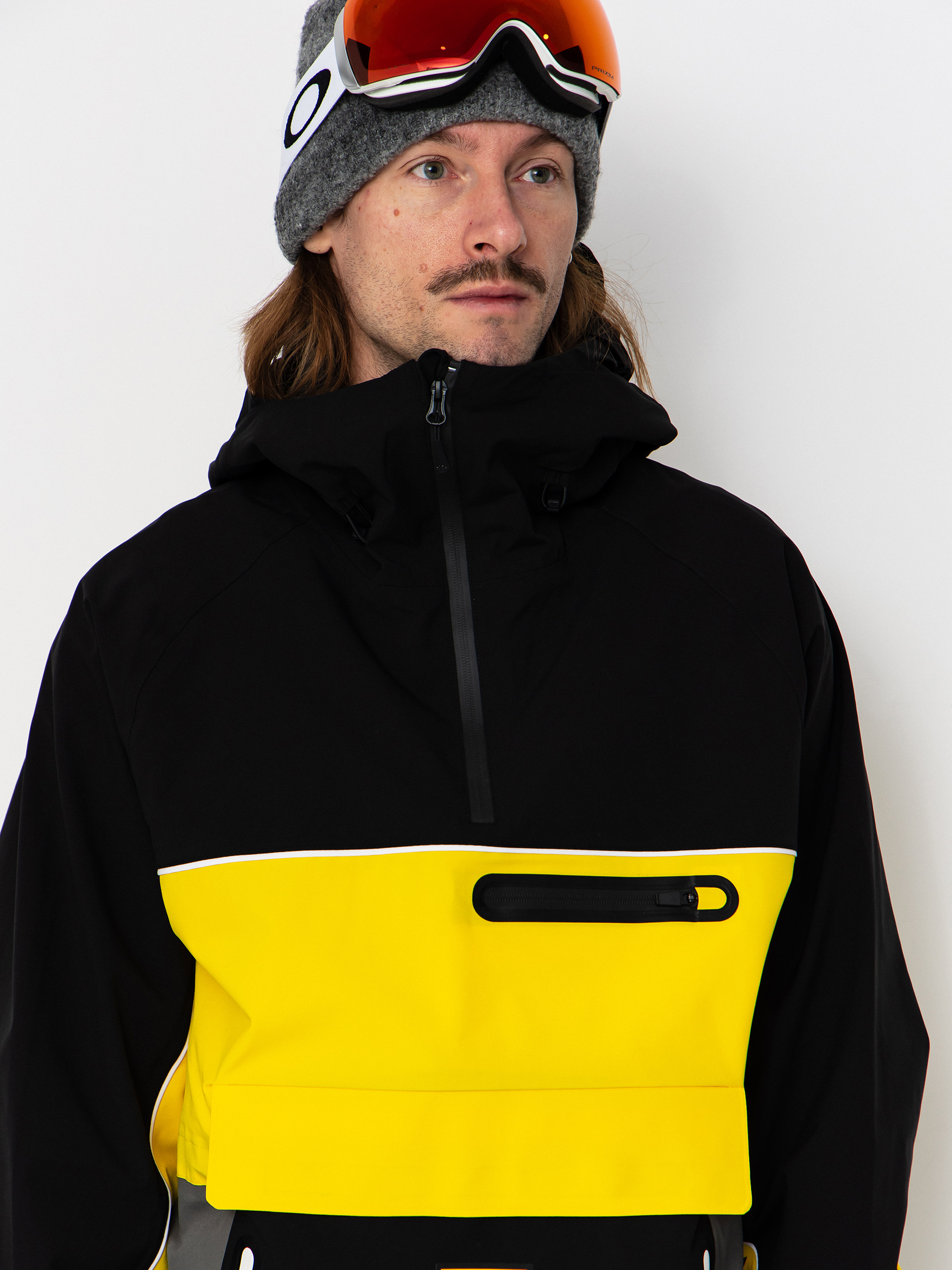 Pánská Snowboardová bunda ThirtyTwo Light Anorak (black/yellow)