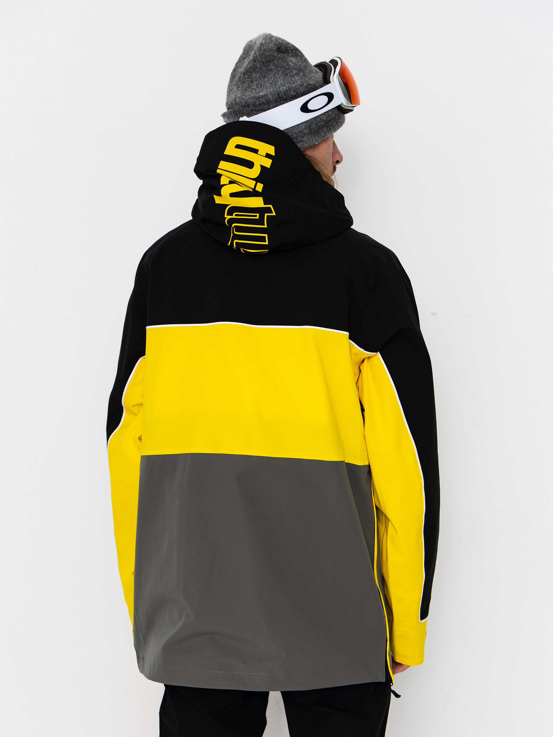 Pánská Snowboardová bunda ThirtyTwo Light Anorak (black/yellow)