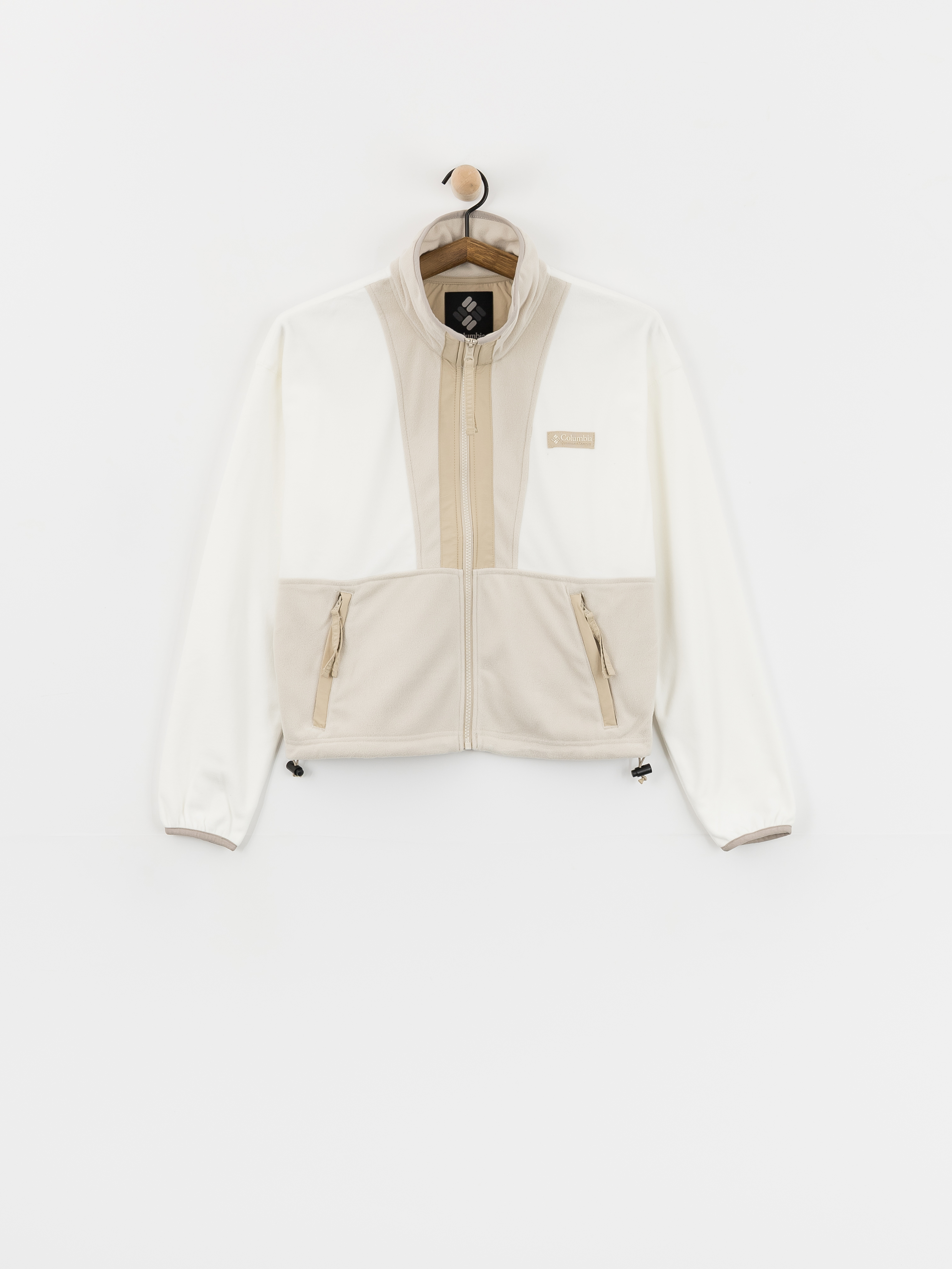 Fleecovu00e1 mikina Columbia Backbowl II Full Zip Wmn (sea salt/dark stone/ancient fossil)