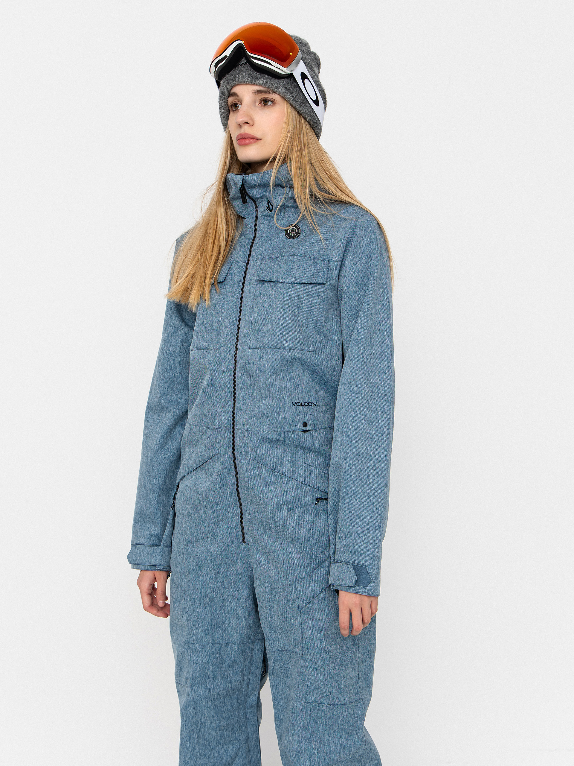 Dámský Kombinéza Volcom Shiloh Snow Suit (denim)