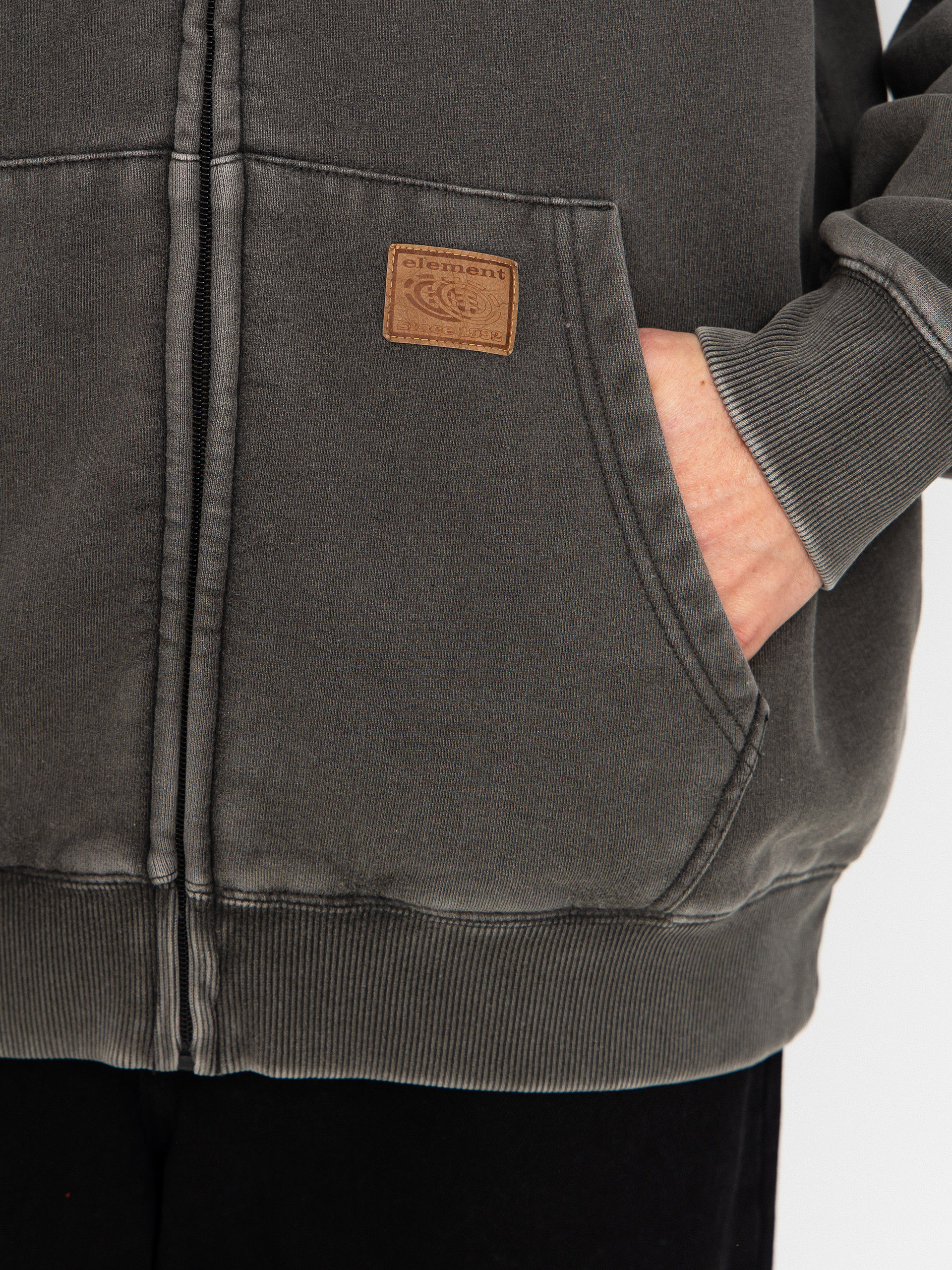 Mikina s kapucí Element Cargo ZHD (off black)