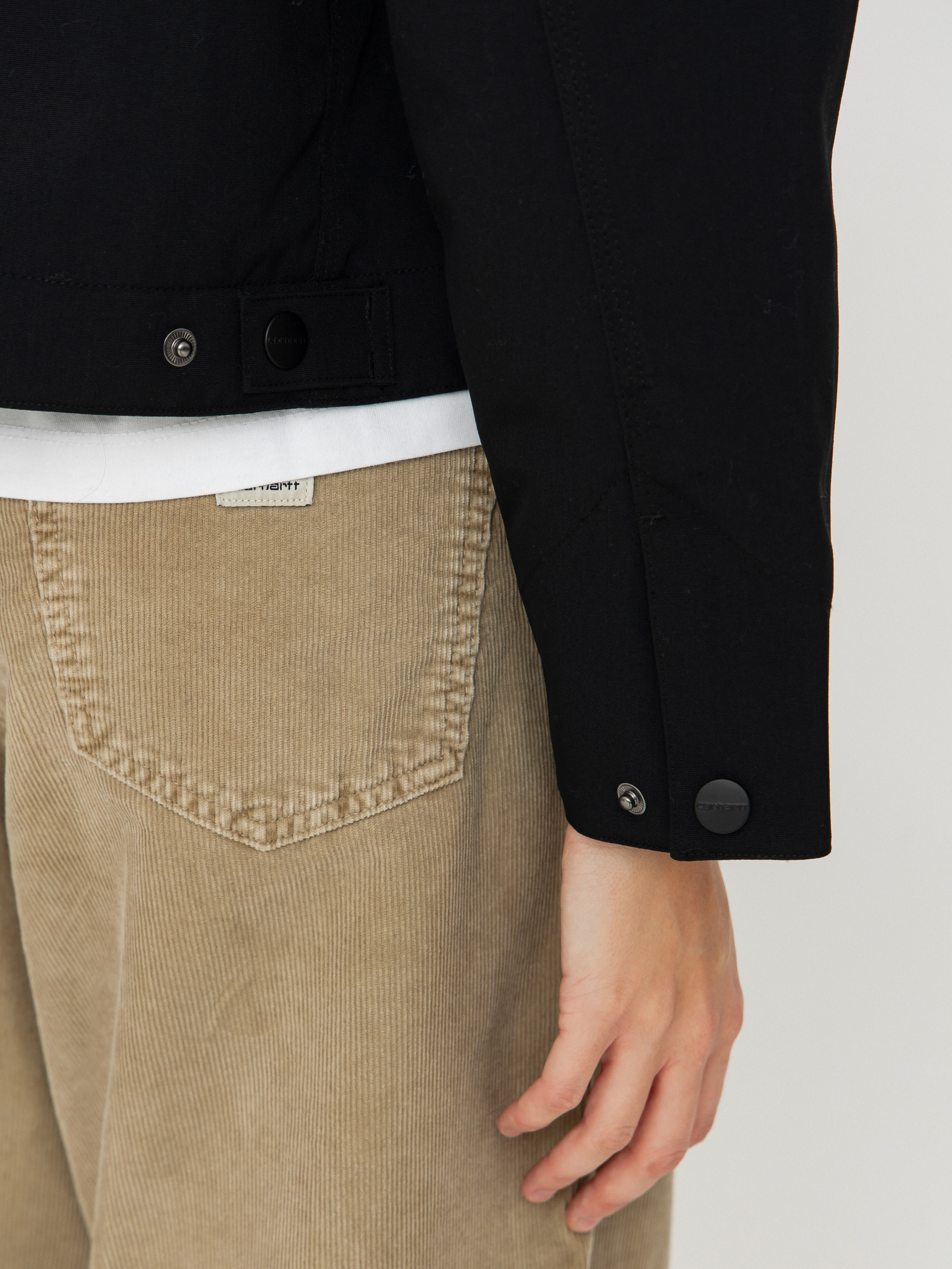 Bunda Carhartt WIP Newkirk Wmn (black/wild dog print)