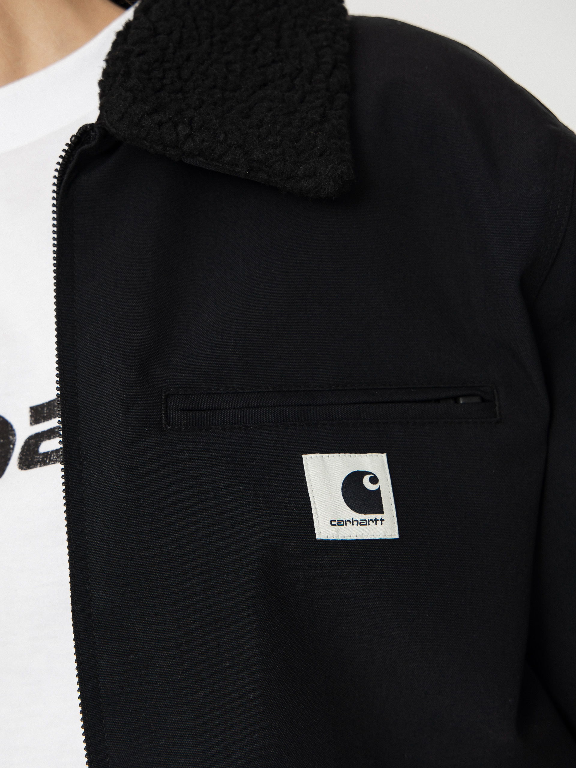 Bunda Carhartt WIP Newkirk Wmn (black/wild dog print)