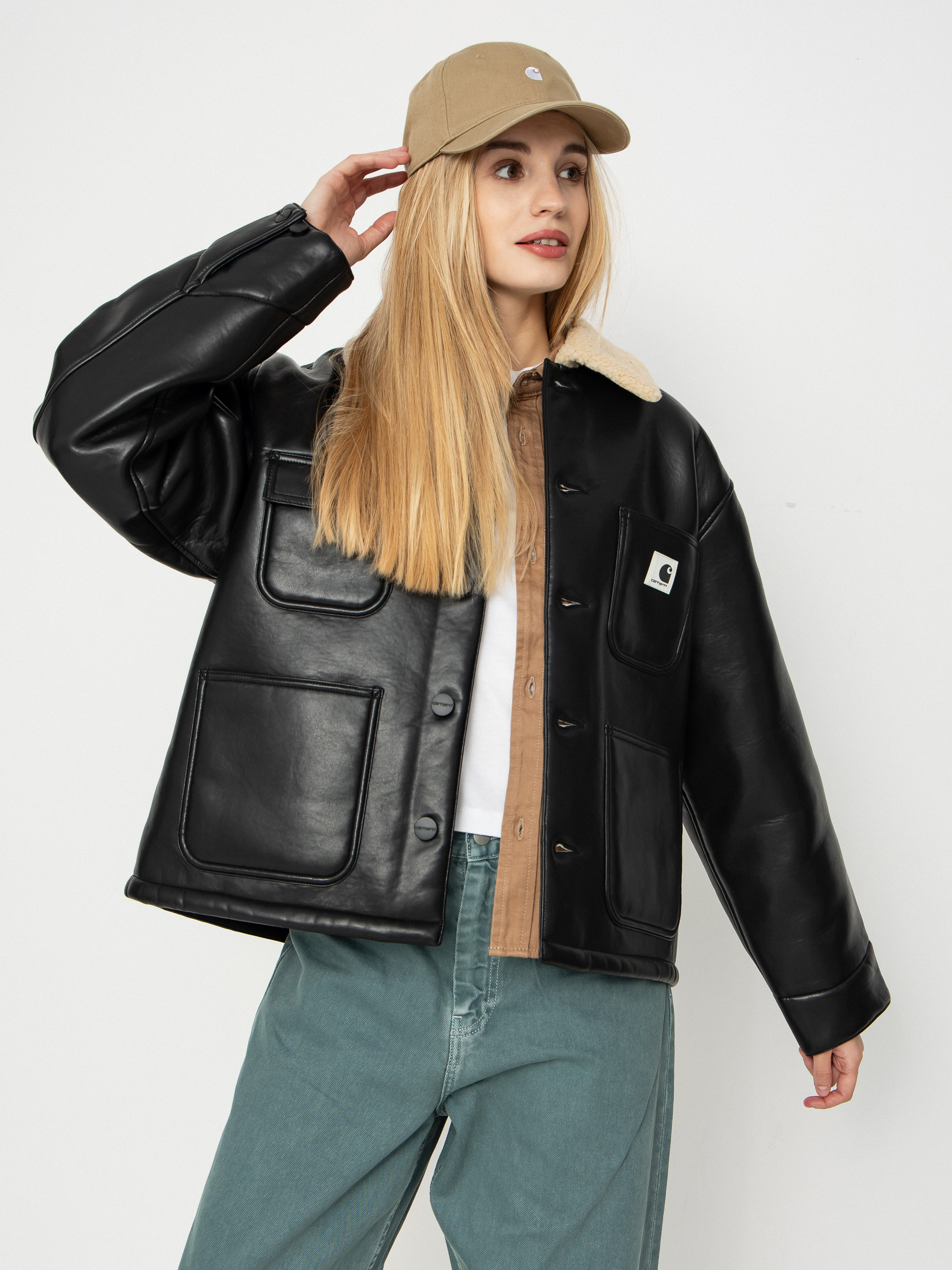 Bunda Carhartt WIP Shepton OG Michigan Coat Wmn (black/natural)