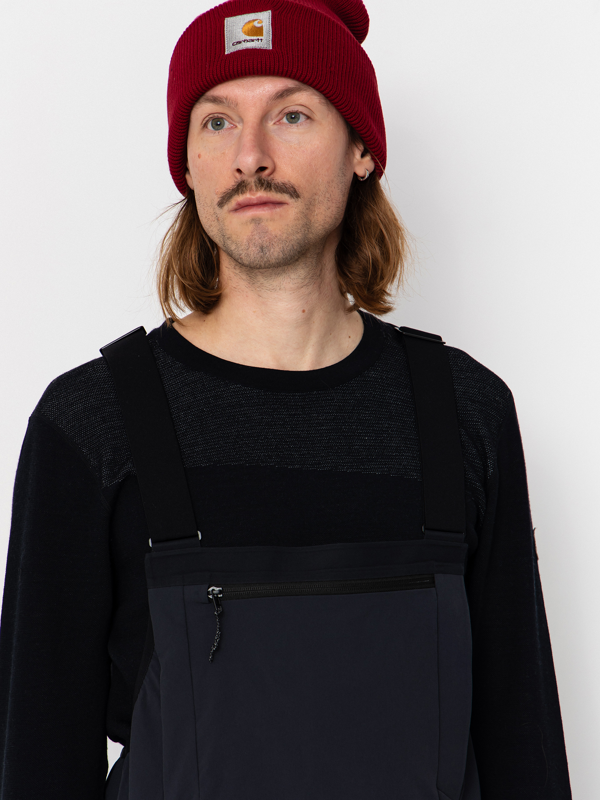 Pánské Snowboardové kalhoty  Jones Snowboards Shralpinist Str Rec Bib (stealth black)