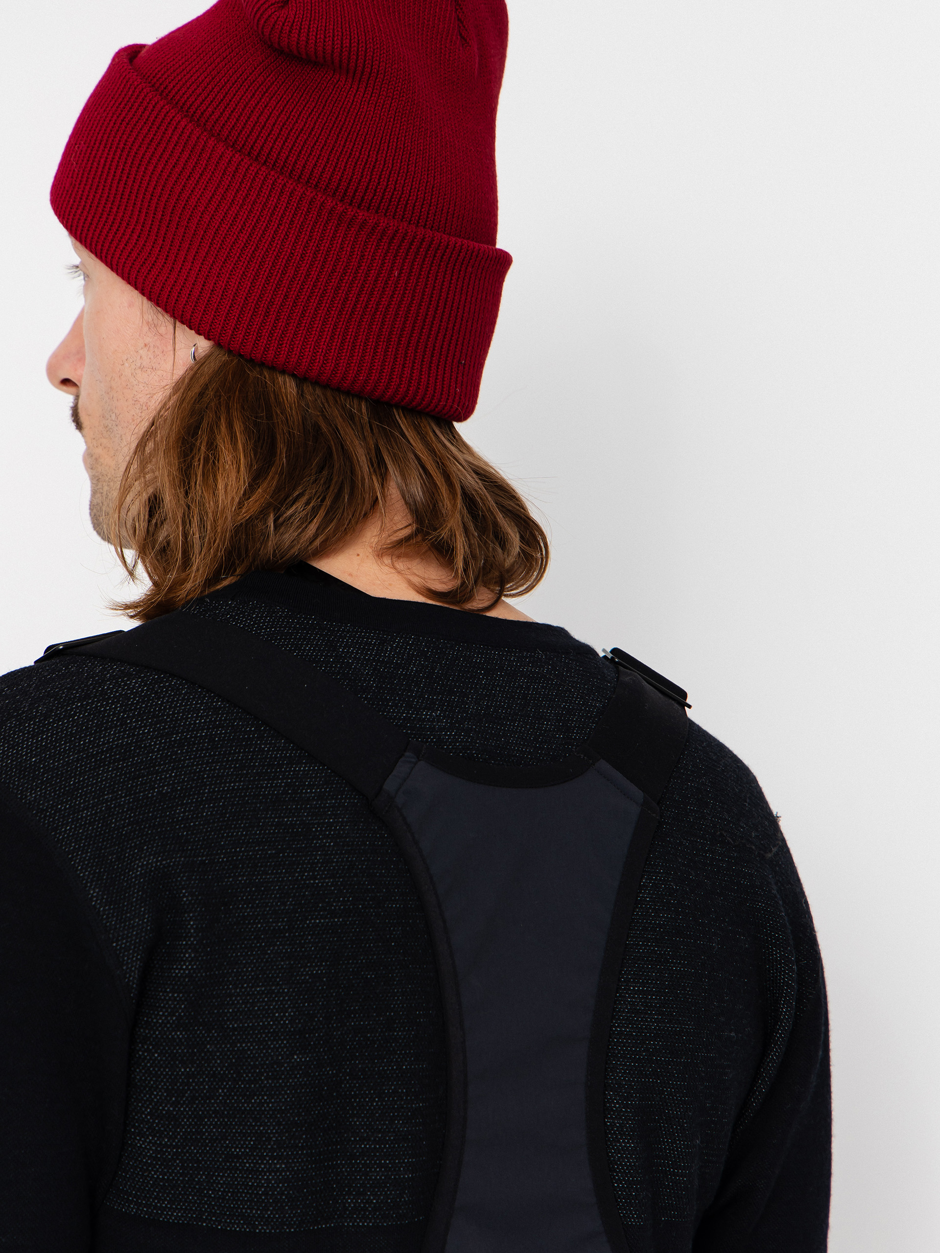 Pánské Snowboardové kalhoty  Jones Snowboards Shralpinist Str Rec Bib (stealth black)