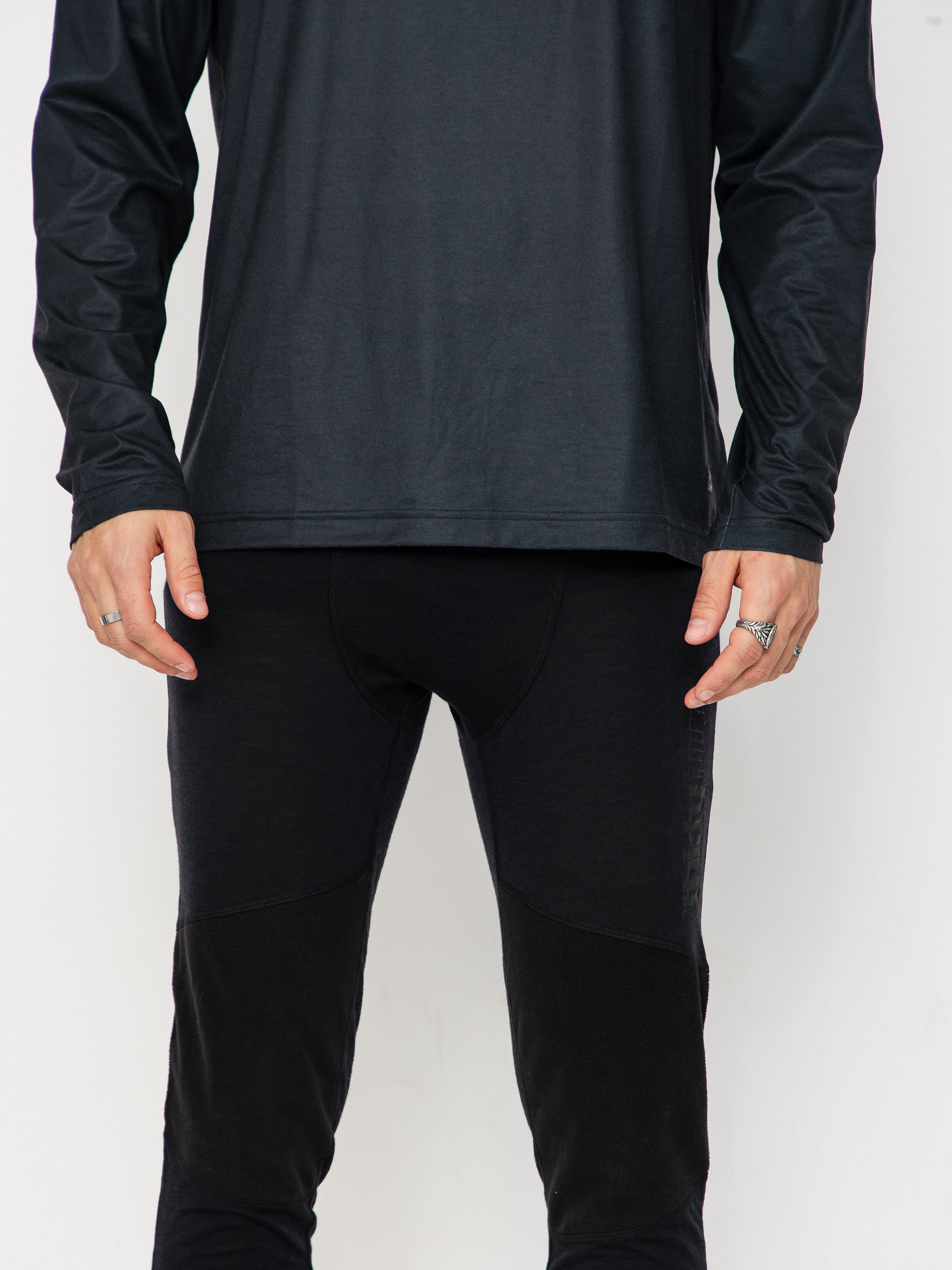 Pánské Termoleginy ThirtyTwo Ridelite Merino Knicker (black/black)