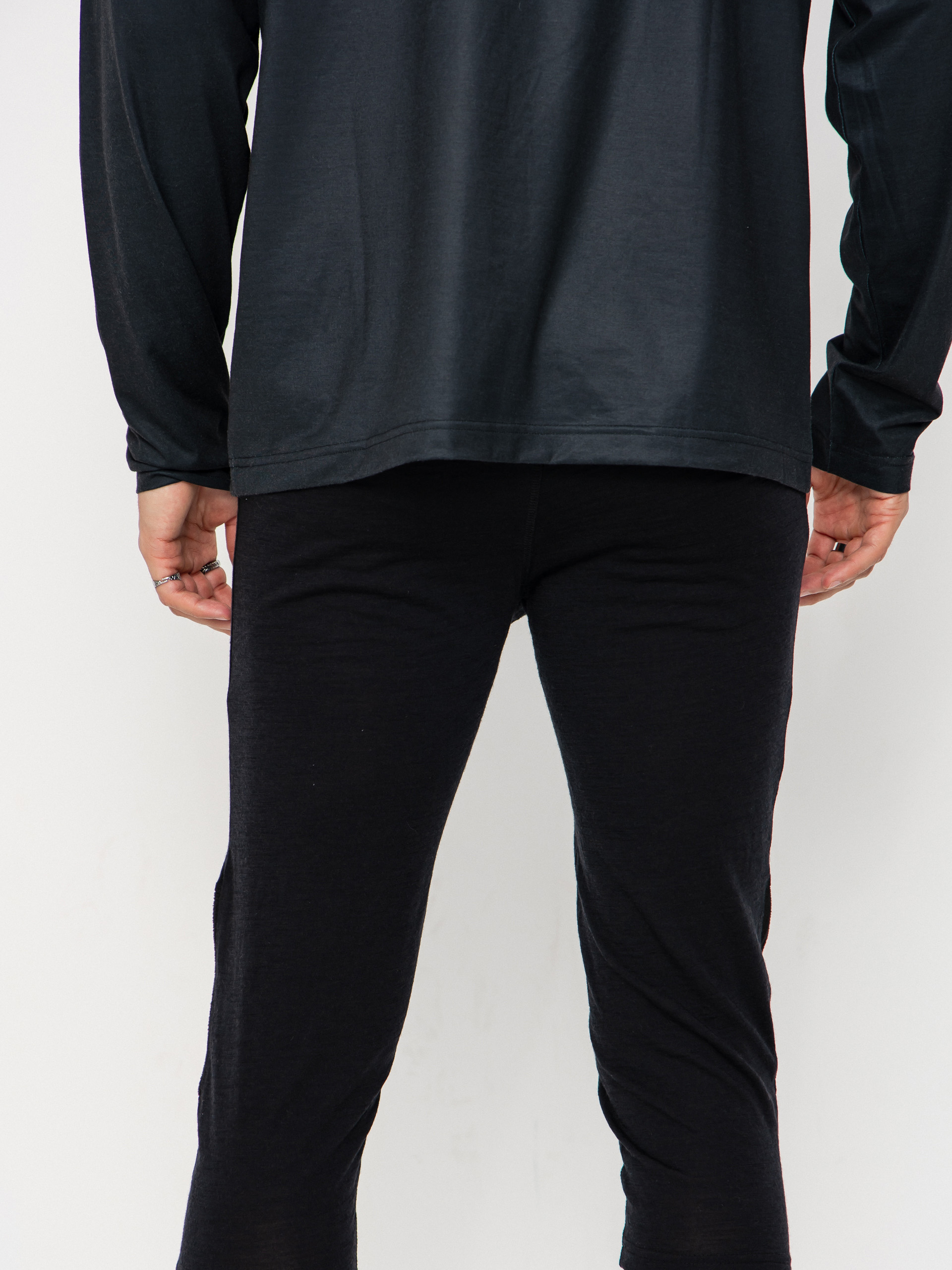 Pánské Termoleginy ThirtyTwo Ridelite Merino Knicker (black/black)