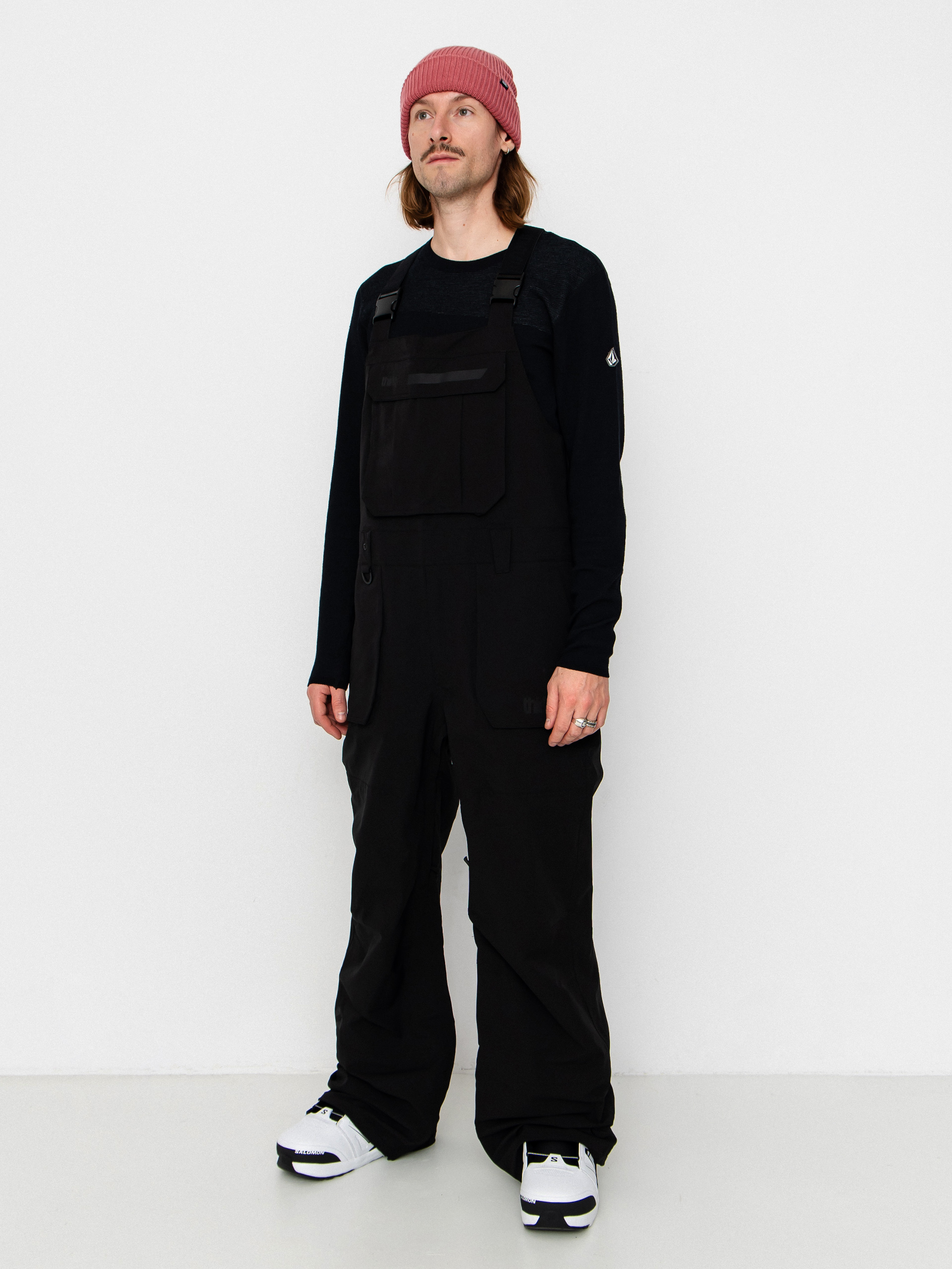 Pánské Snowboardové kalhoty  ThirtyTwo Basement Bib (black)