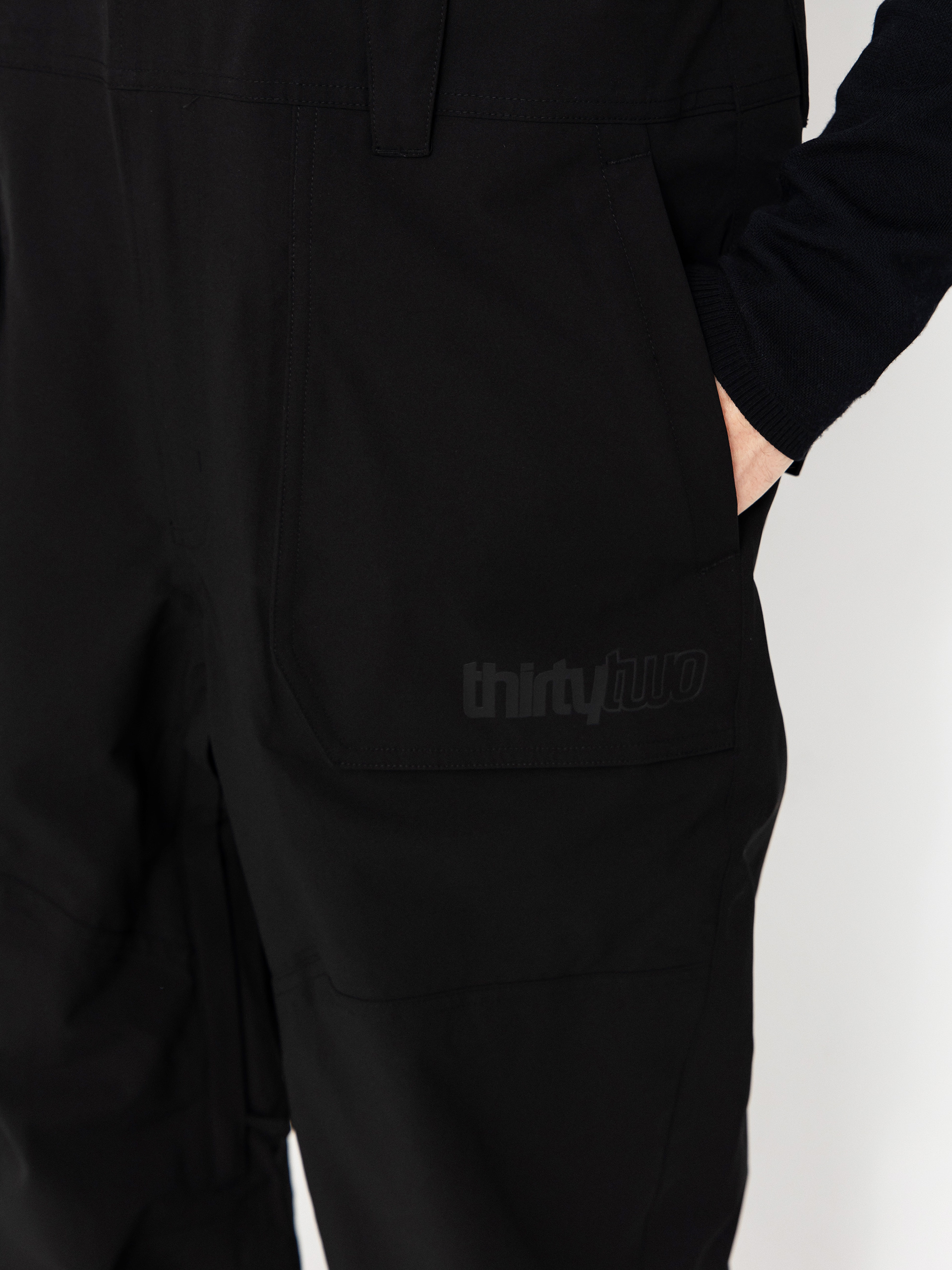 Pánské Snowboardové kalhoty  ThirtyTwo Basement Bib (black)
