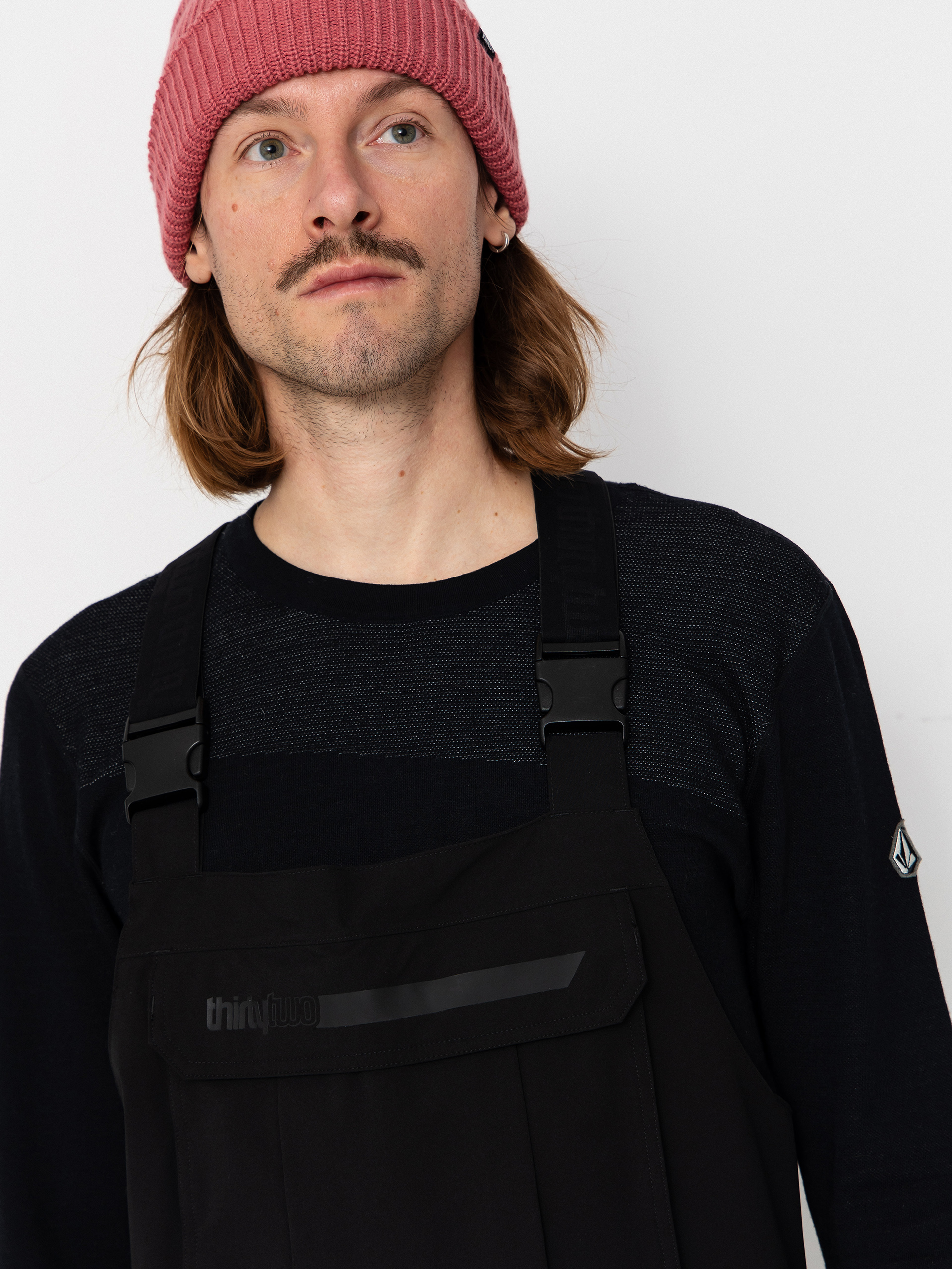 Pánské Snowboardové kalhoty  ThirtyTwo Basement Bib (black)