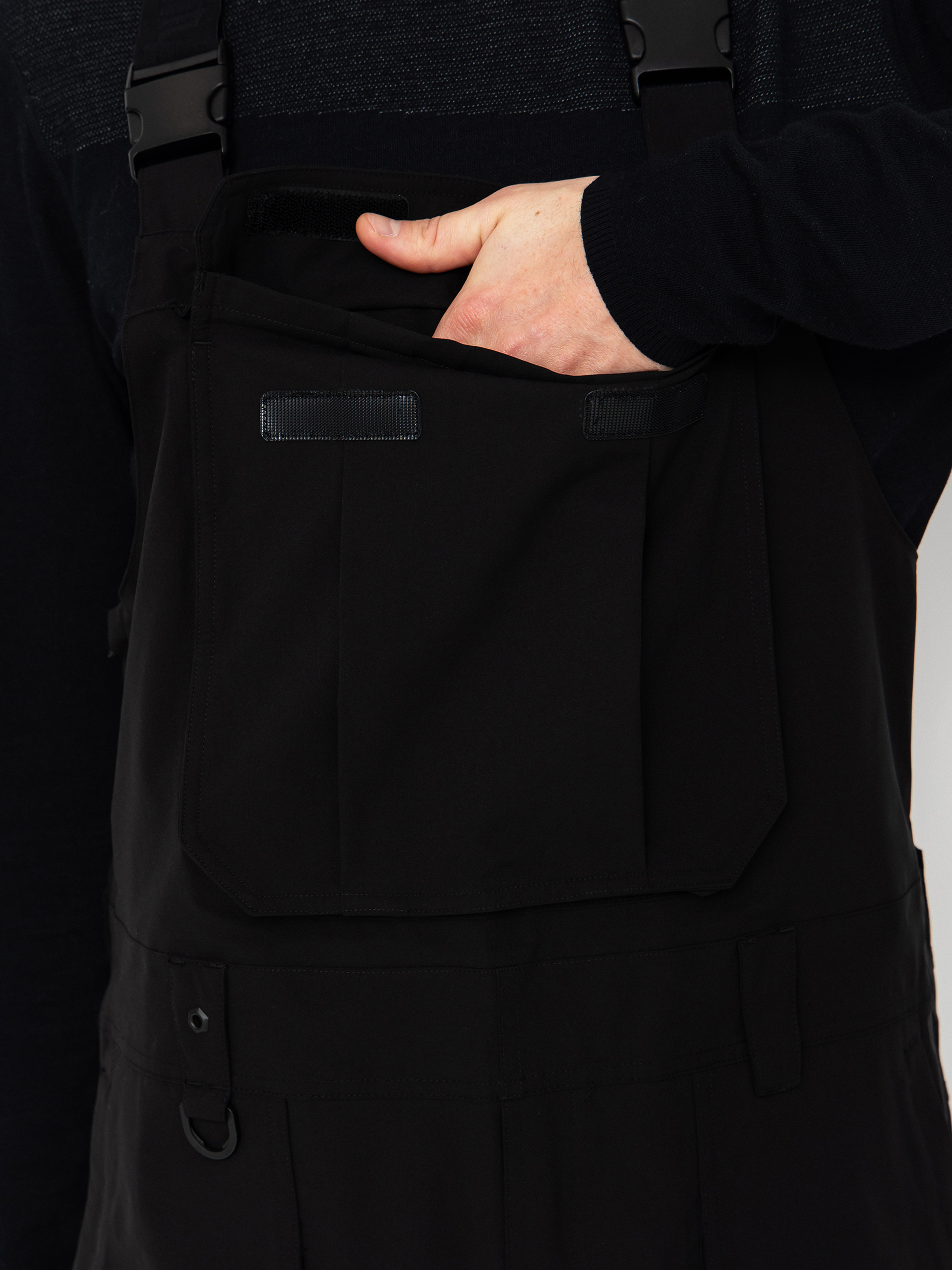 Pánské Snowboardové kalhoty  ThirtyTwo Basement Bib (black)