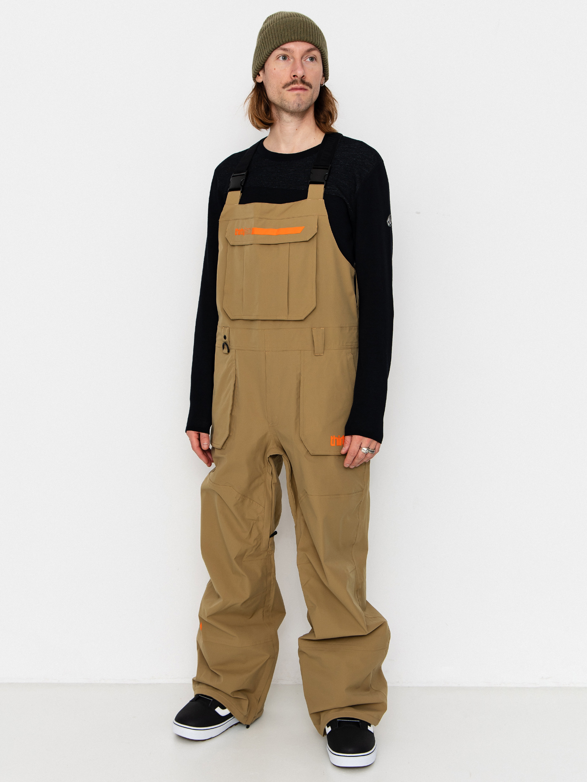 Snowboardovu00e9 kalhoty  ThirtyTwo Basement Bib (khaki)