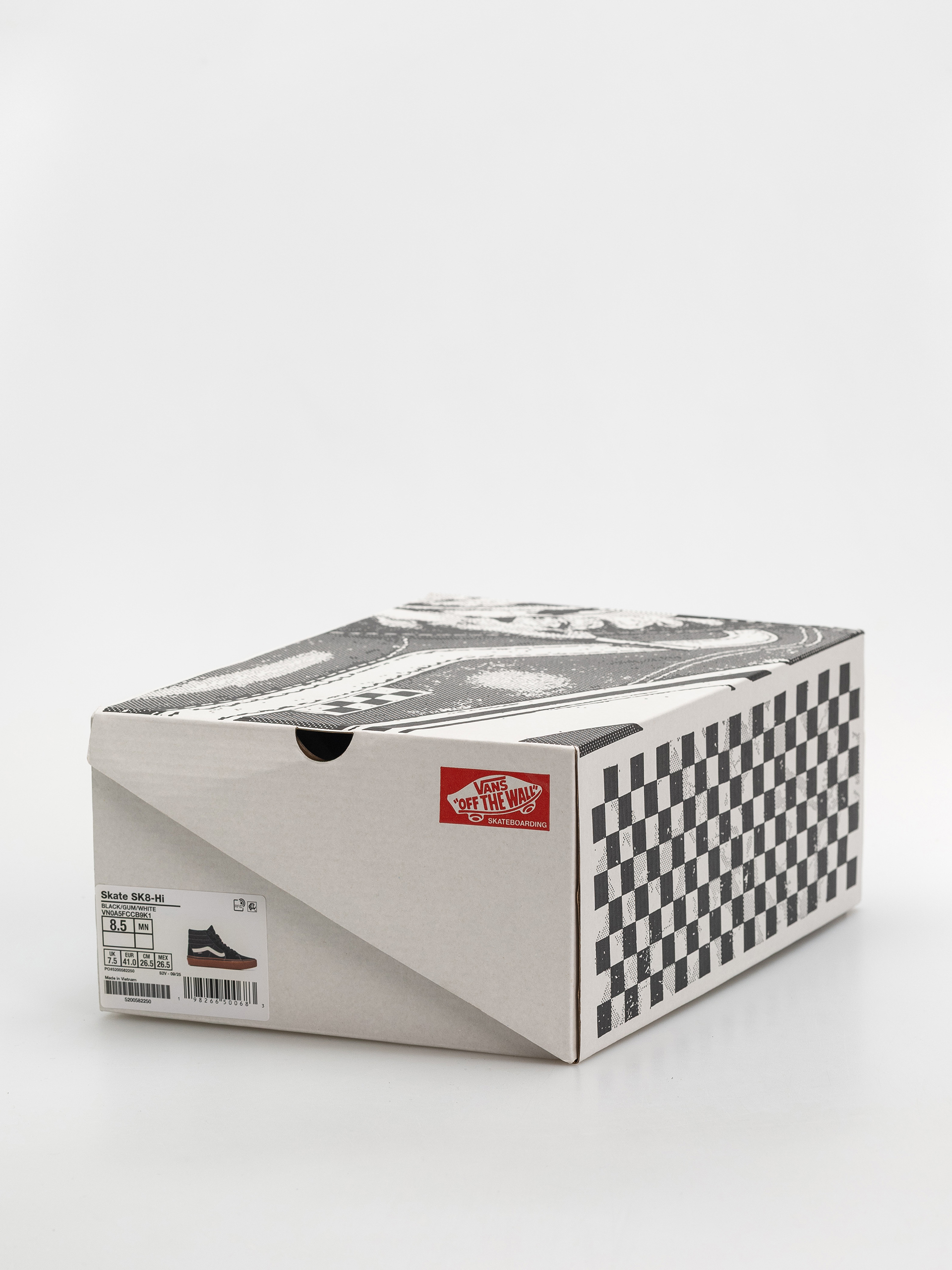 Boty Vans Skate Sk8 Hi (black/gum/white)