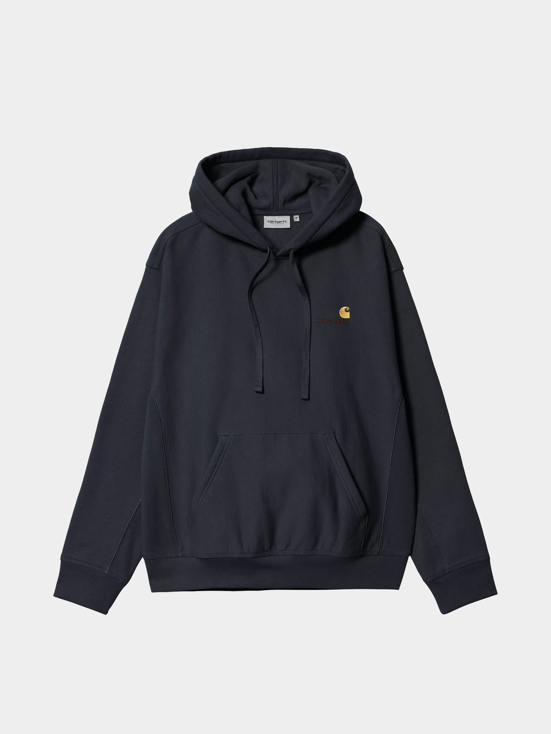 Mikina s kapucí Carhartt WIP American Script HD (deep night)