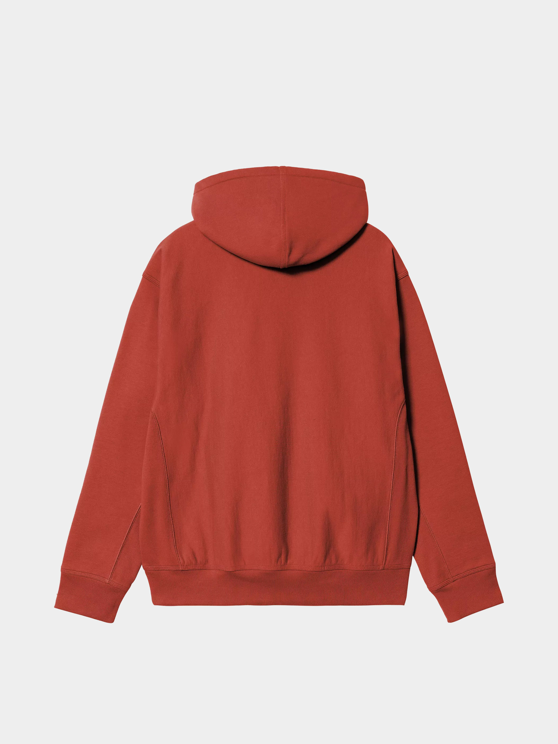 Mikina s kapucí Carhartt WIP American Script HD (oxide red)