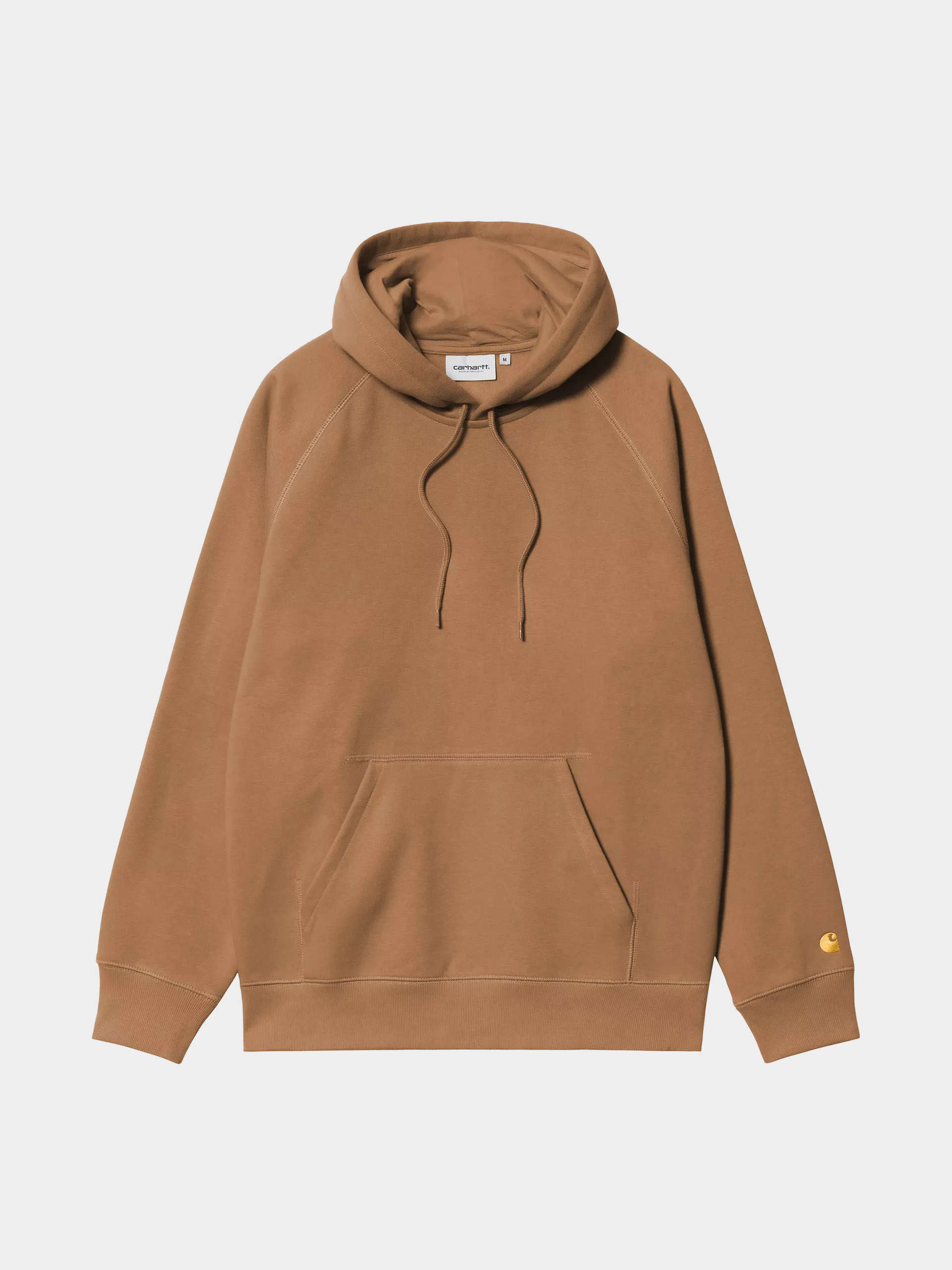 Mikina s kapucí Carhartt WIP Chase HD (hamilton brown/gold)