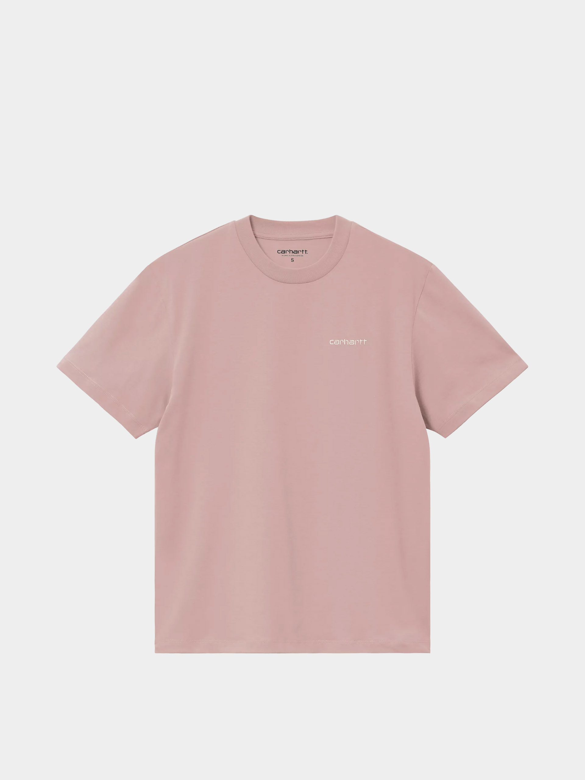 Tričko Carhartt WIP Script Embroidery Wmn (gentle pink/cinnerus)