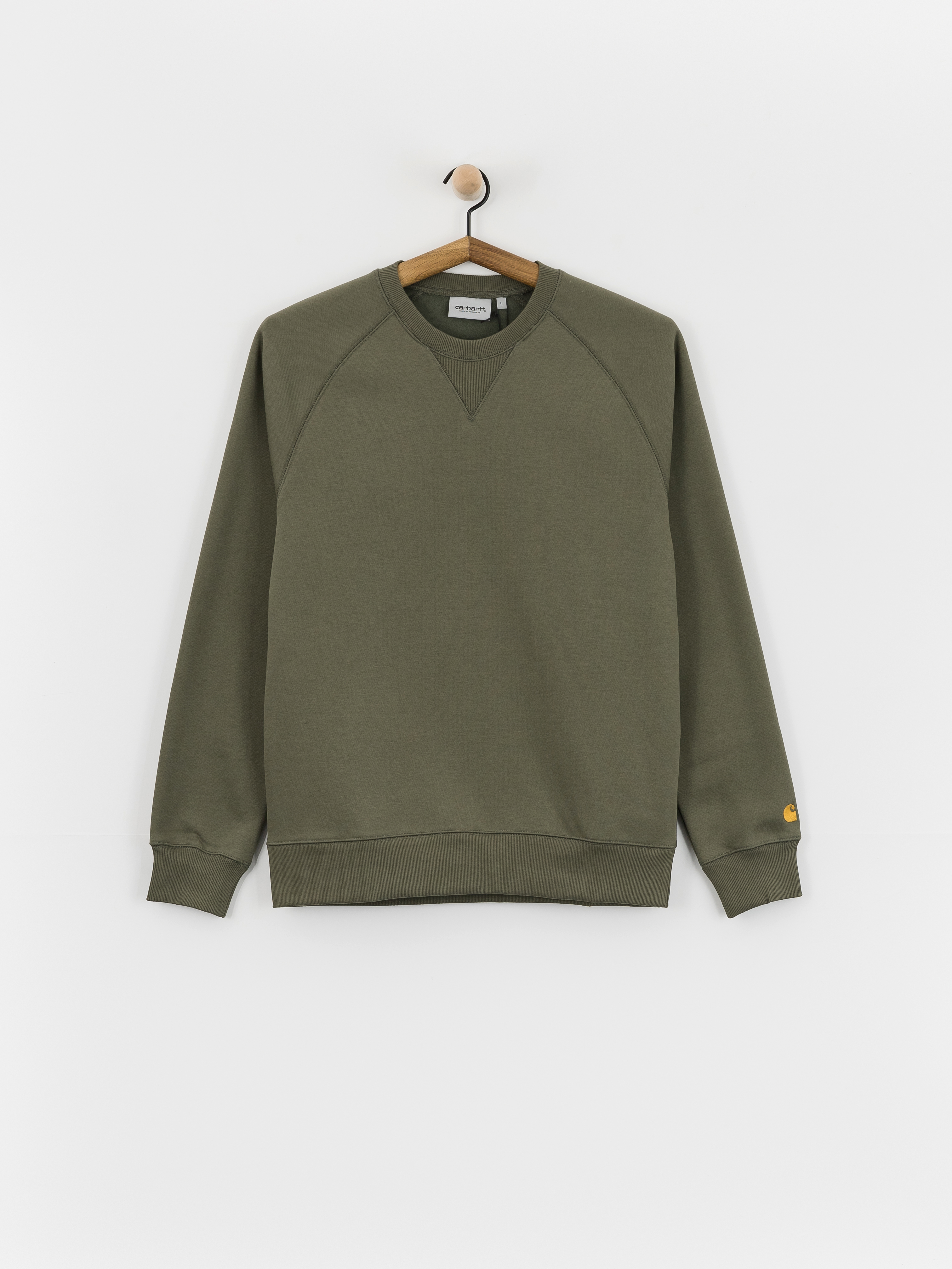 Mikina Carhartt WIP Chase (leaf/gold)