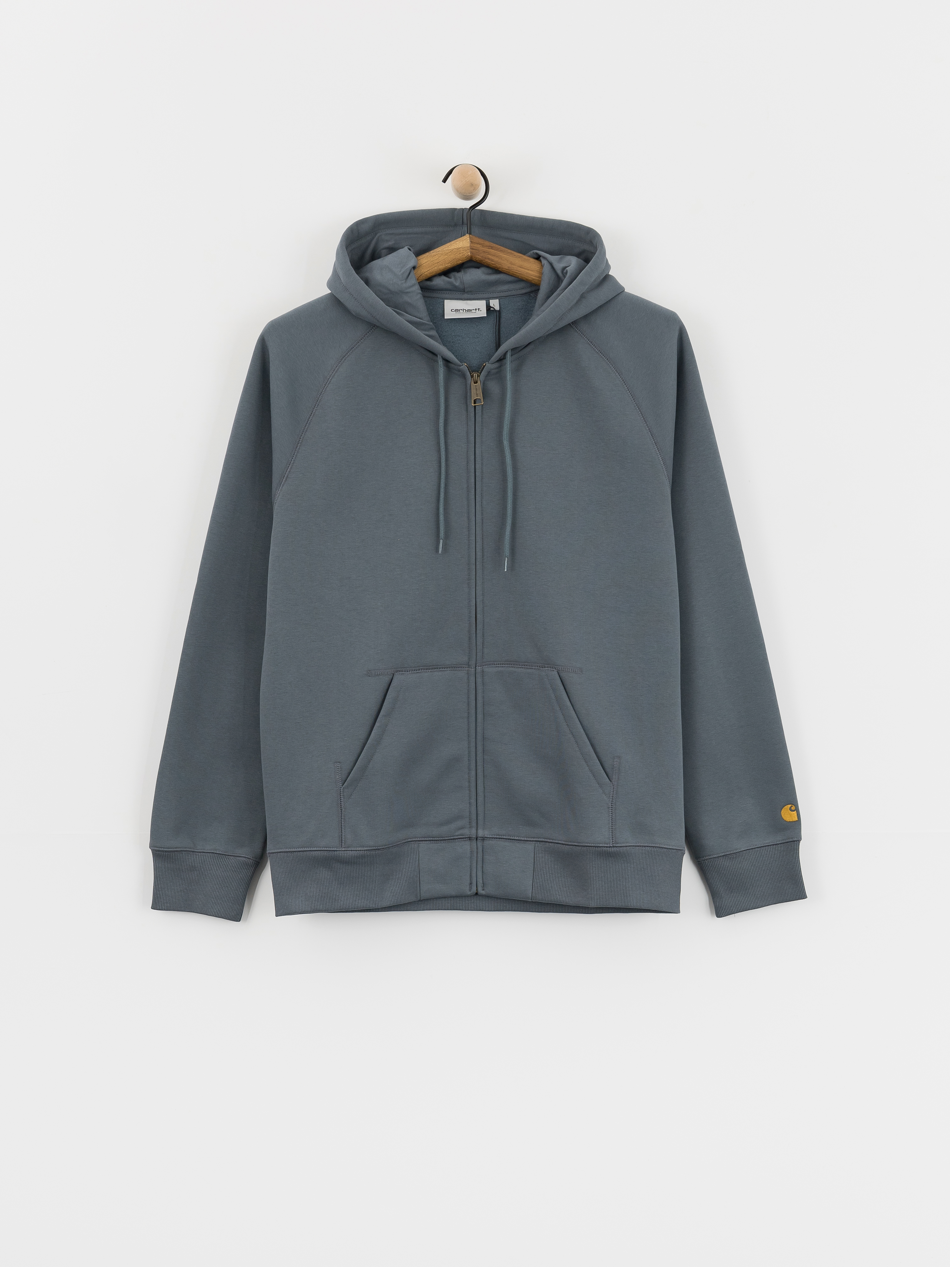 Mikina s kapucu00ed Carhartt WIP Chase ZHD (cozy blue/gold)