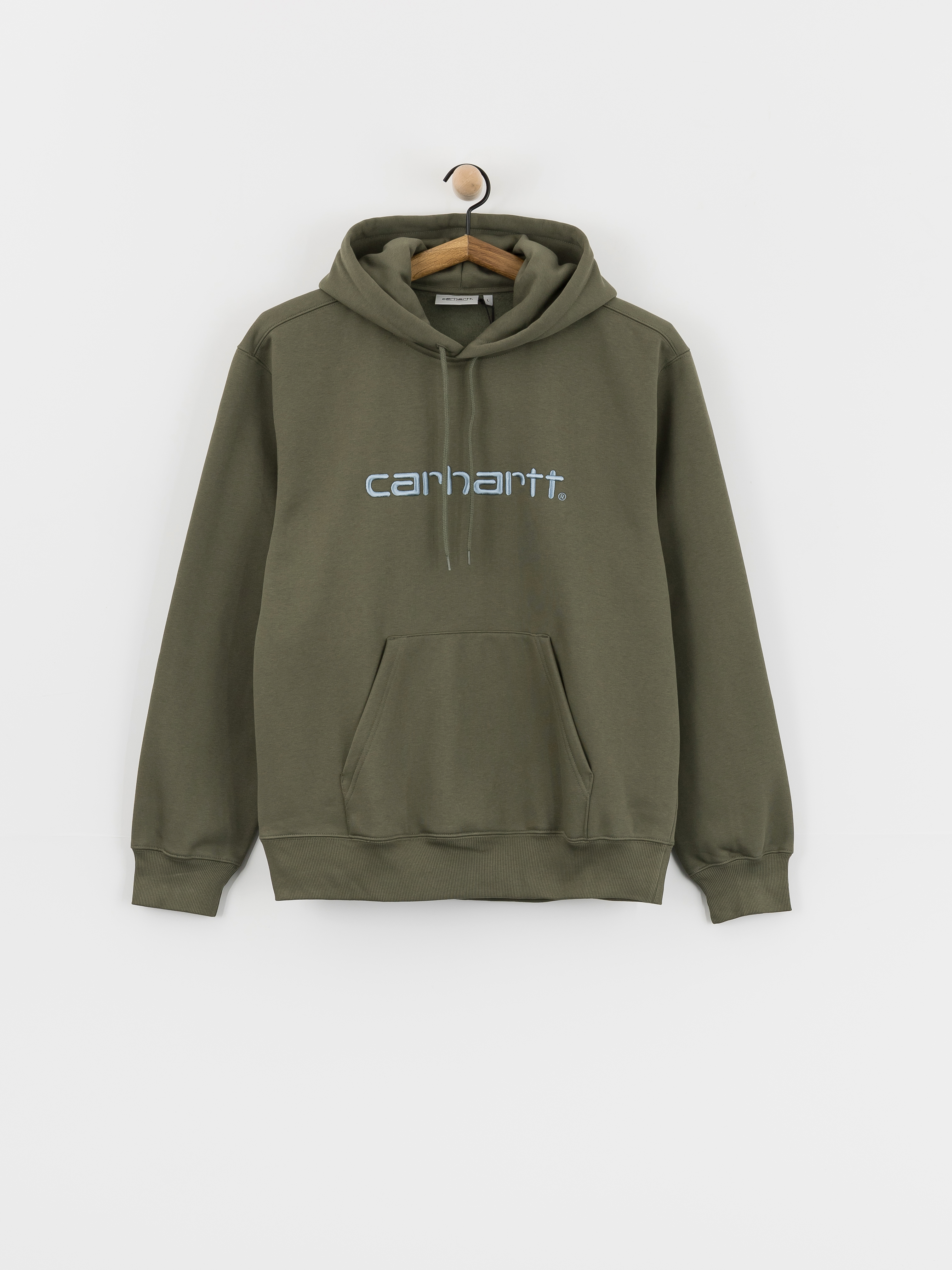Mikina s kapucí Carhartt WIP Carhartt HD (leaf/tourmaline)