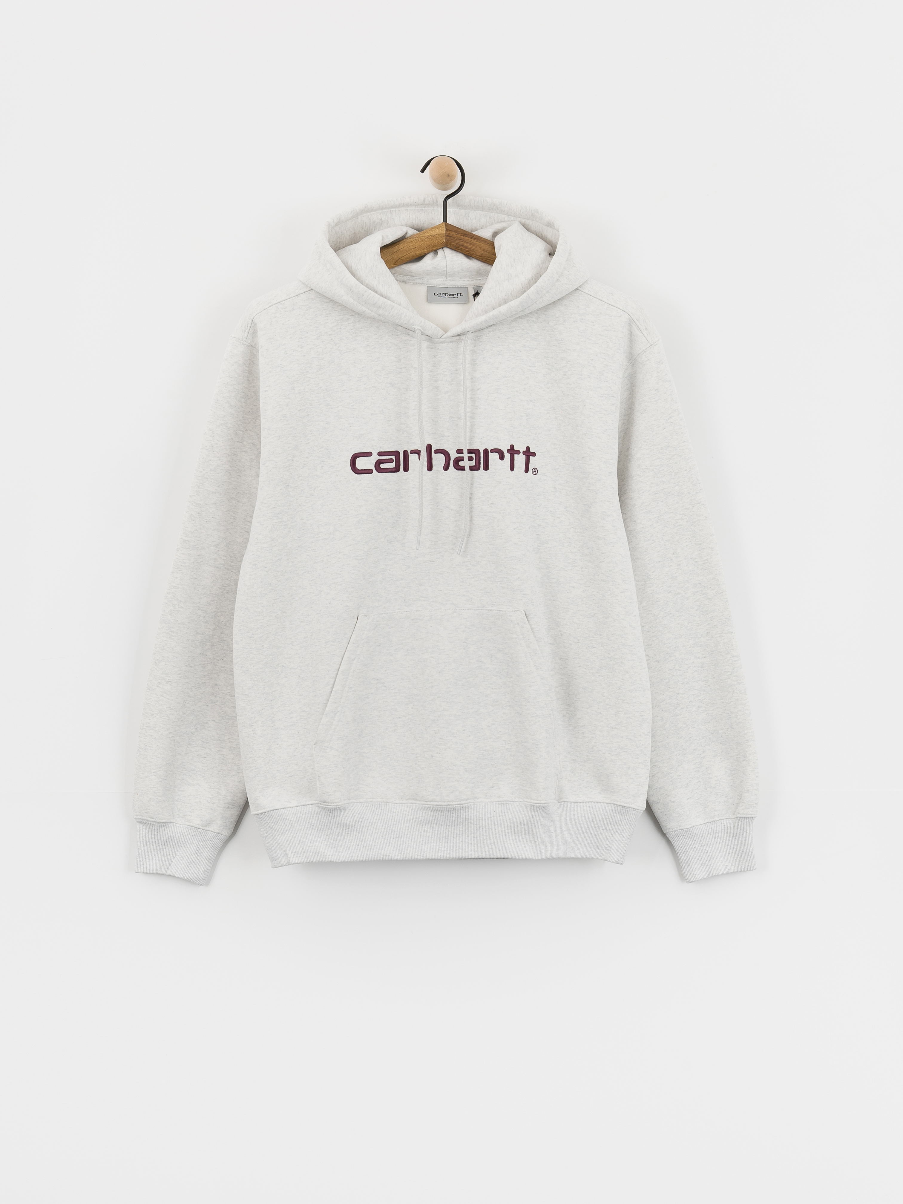Mikina s kapucí Carhartt WIP Carhartt HD (ash heather/cozy purple)