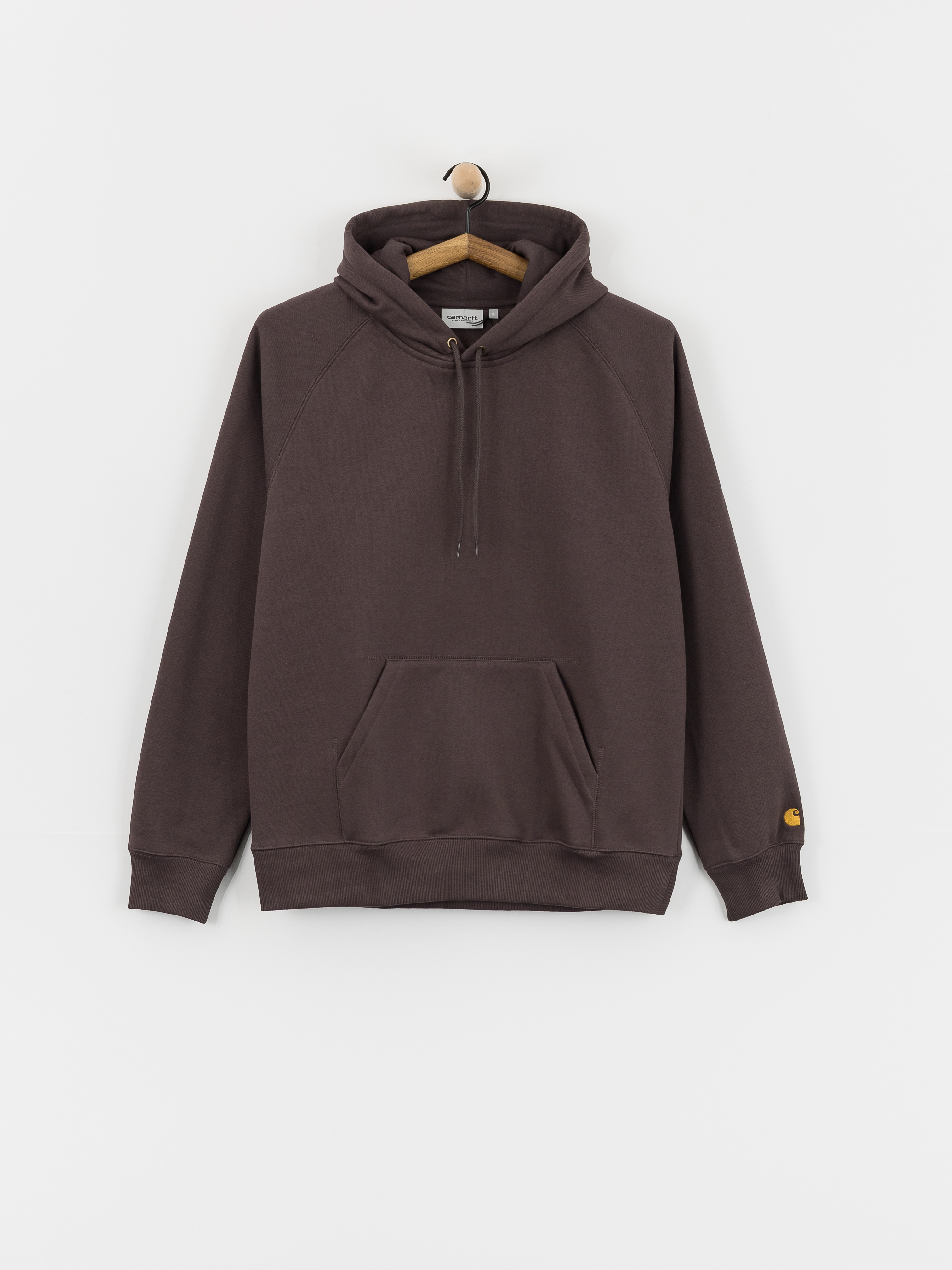 Mikina s kapucí Carhartt WIP Chase HD (shale/gold)