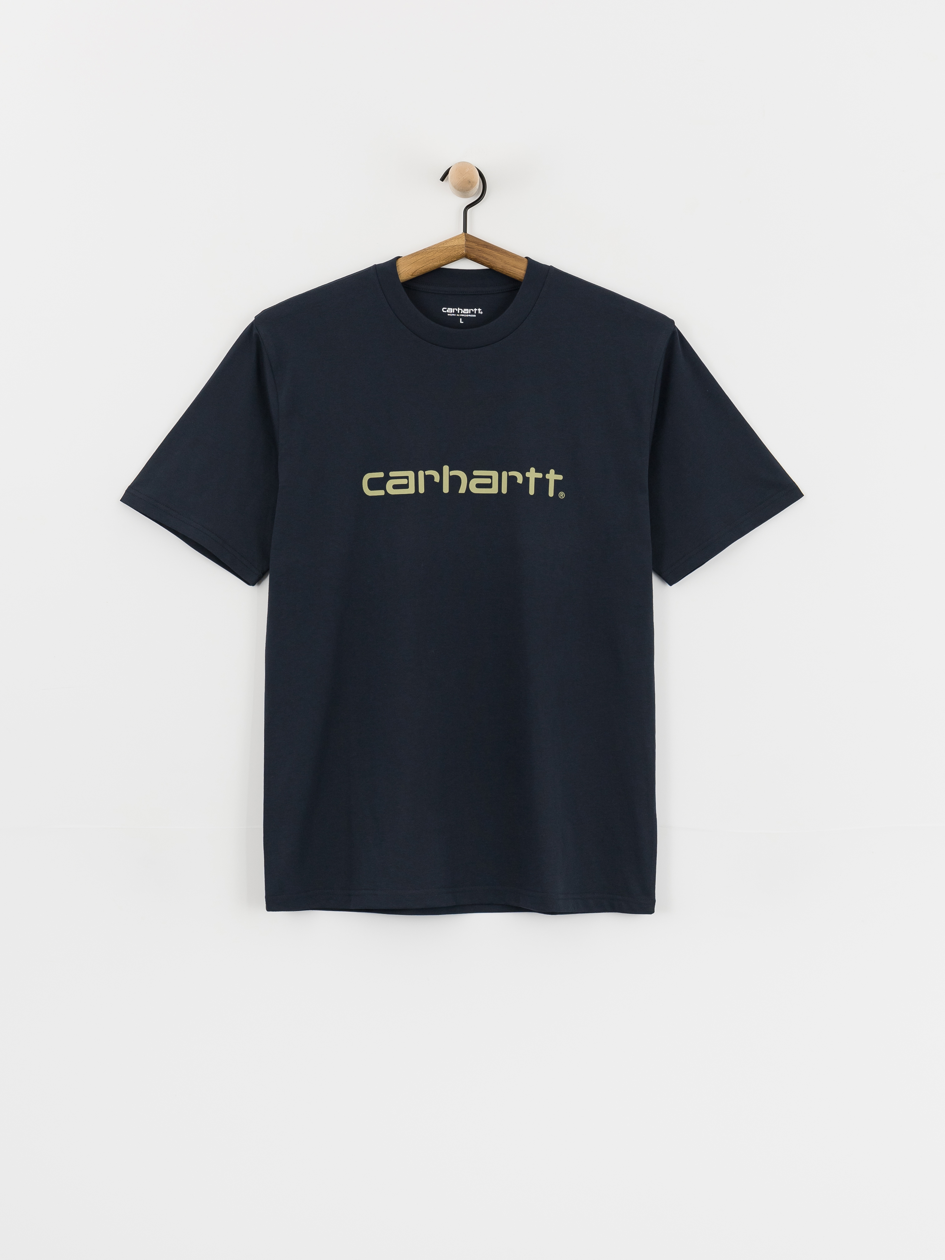 Tričko Carhartt WIP Script (deep night/gentle green)