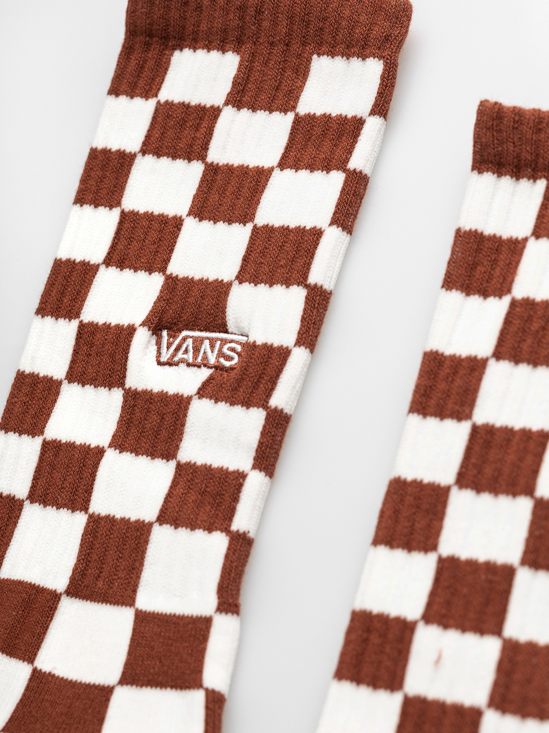 Ponožky Vans Checkerboard Crew (rust bronze)