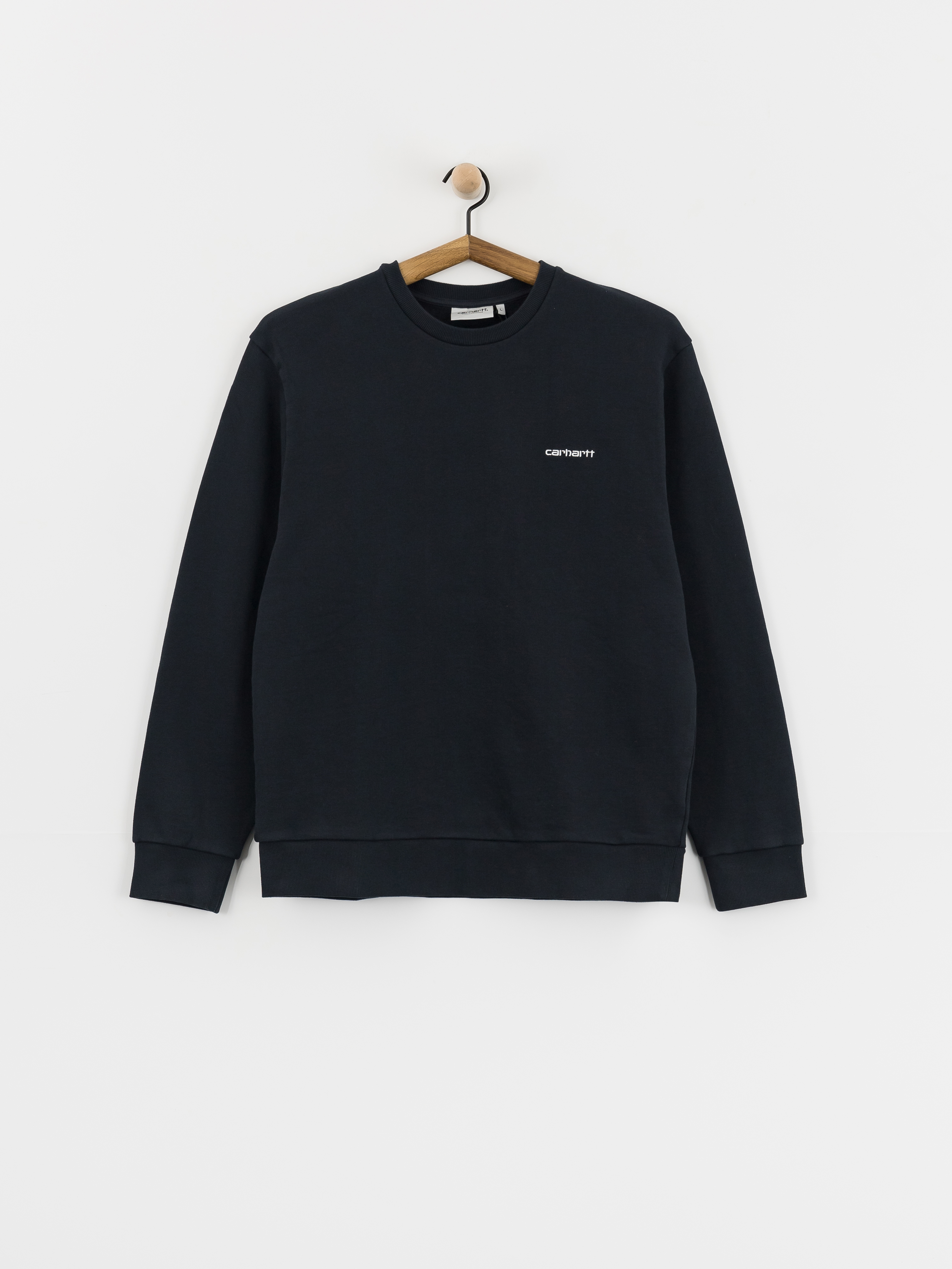 Mikina Carhartt WIP Script Embroidery (deep night/white)