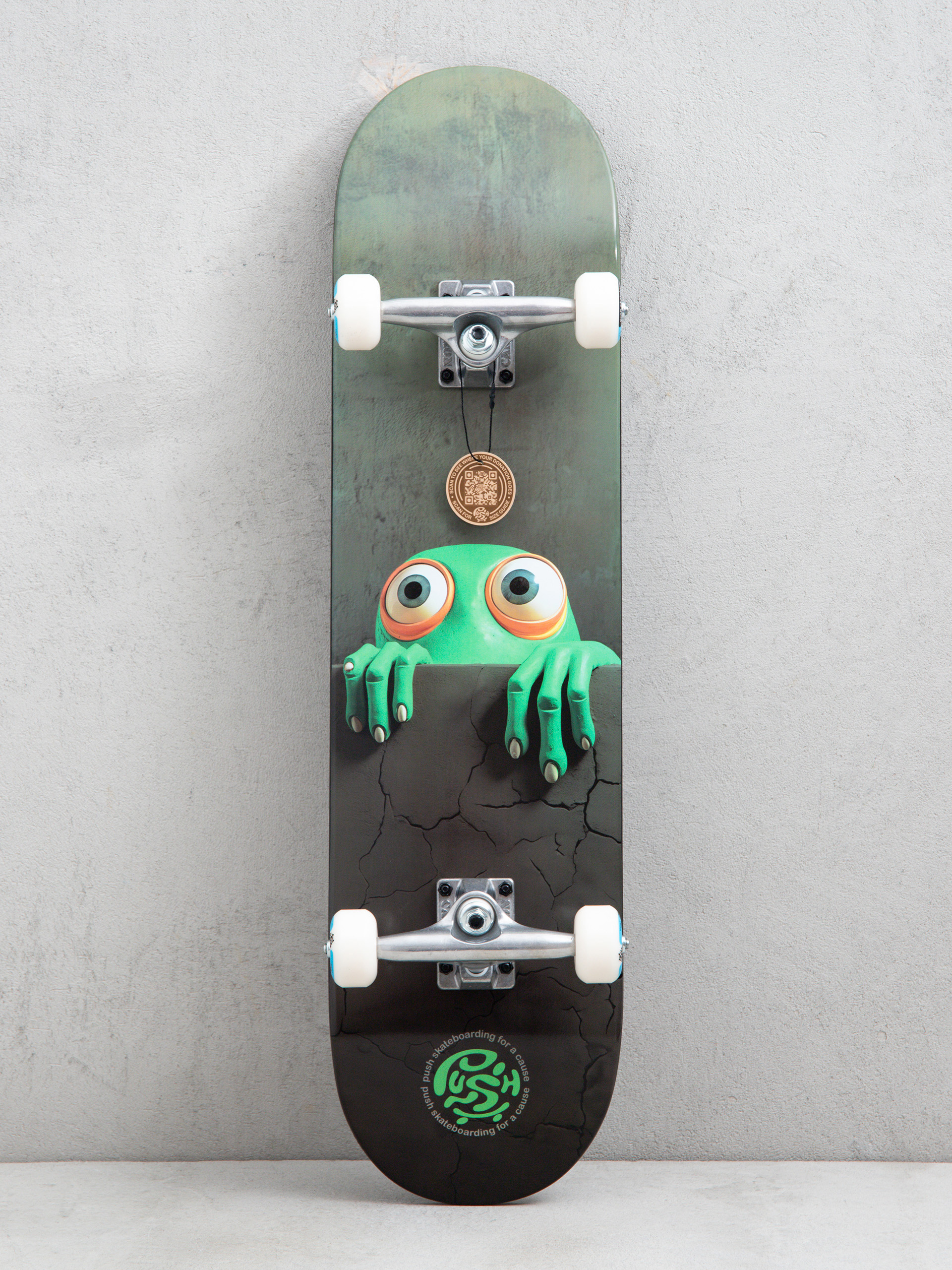 Skateboard Push Peek Over (green)