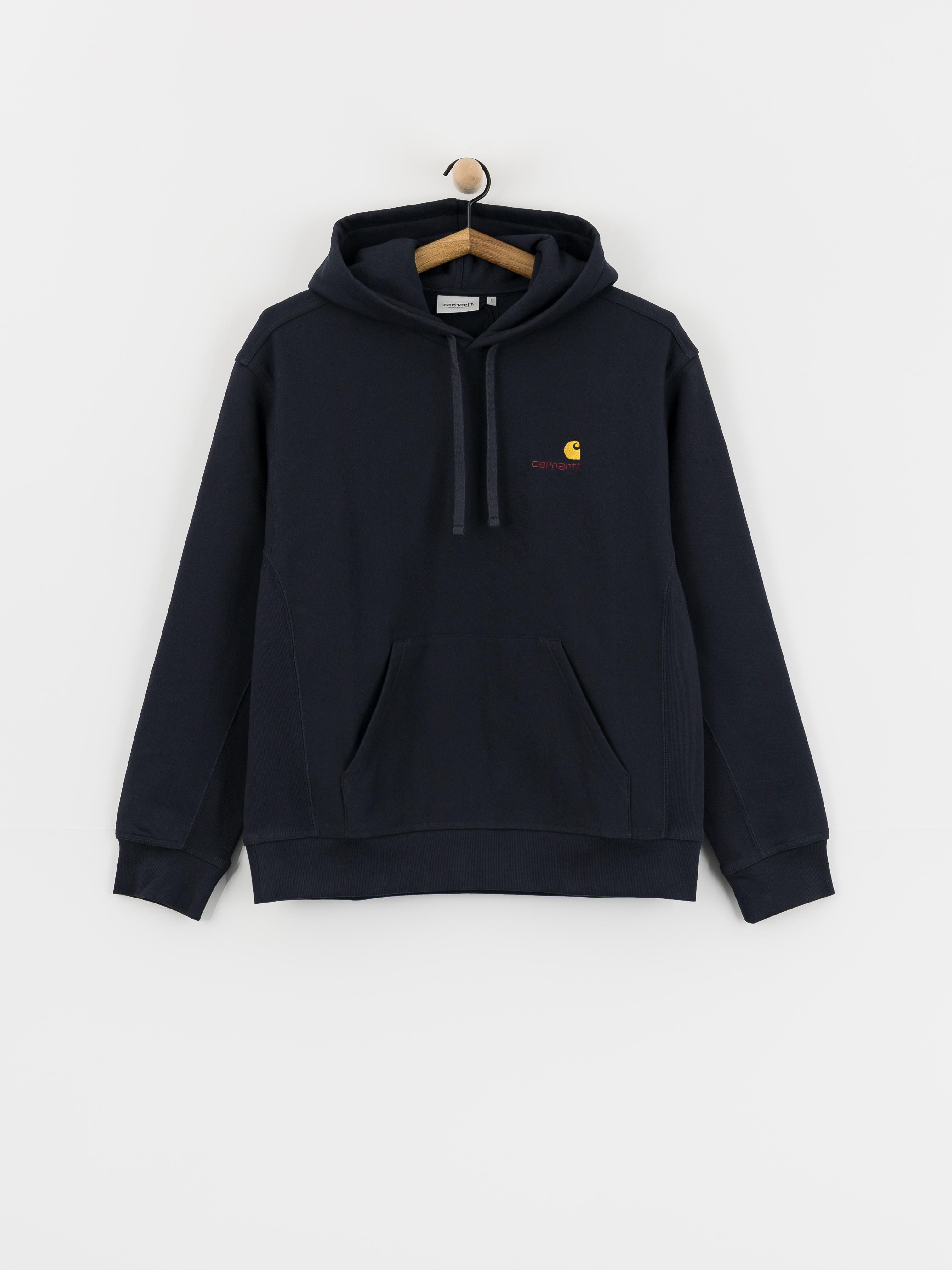 Mikina s kapucí Carhartt WIP American Script HD (deep night)