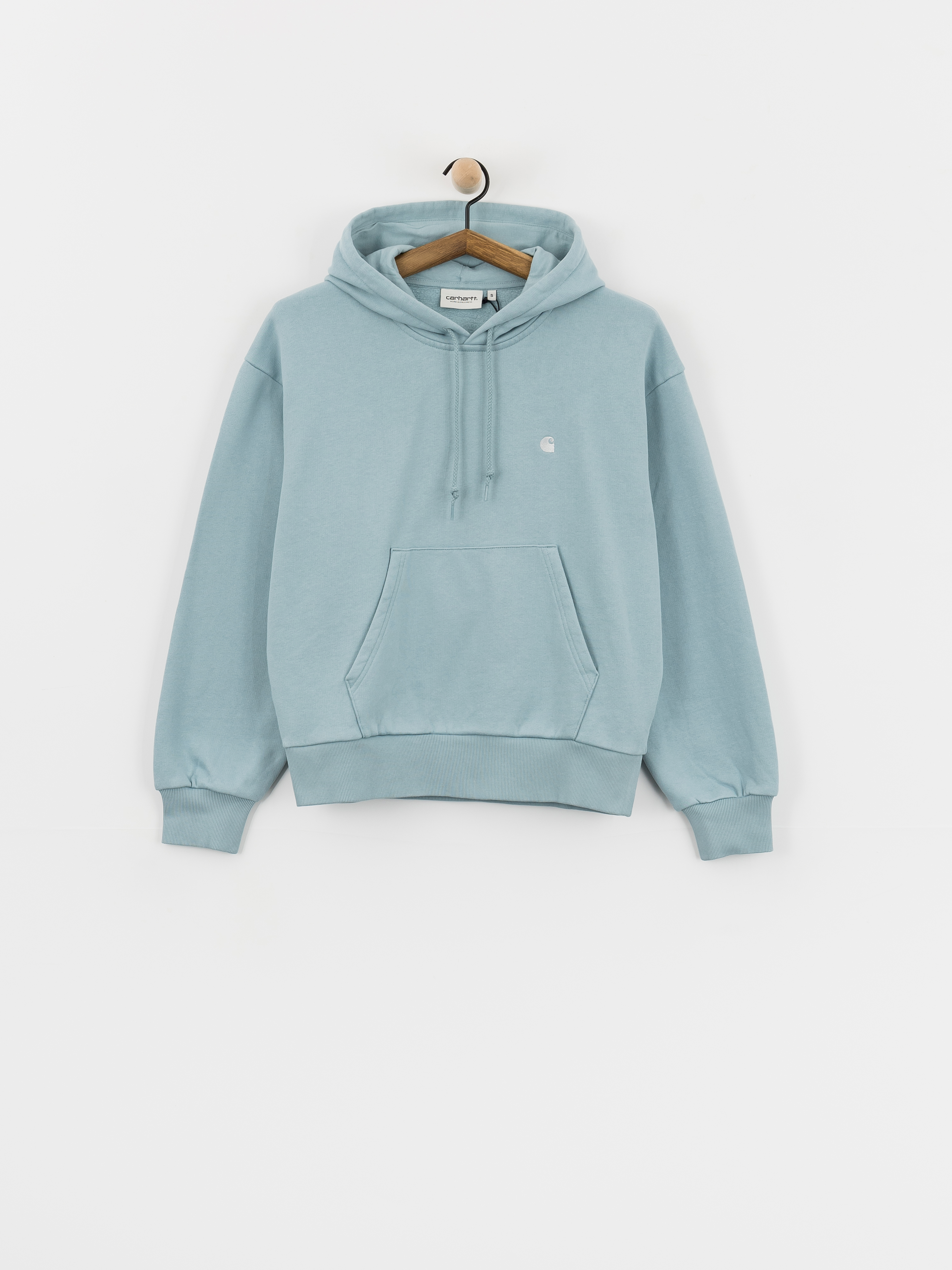 Mikina s kapucí Carhartt WIP Casey HD Wmn (tourmaline/silver)