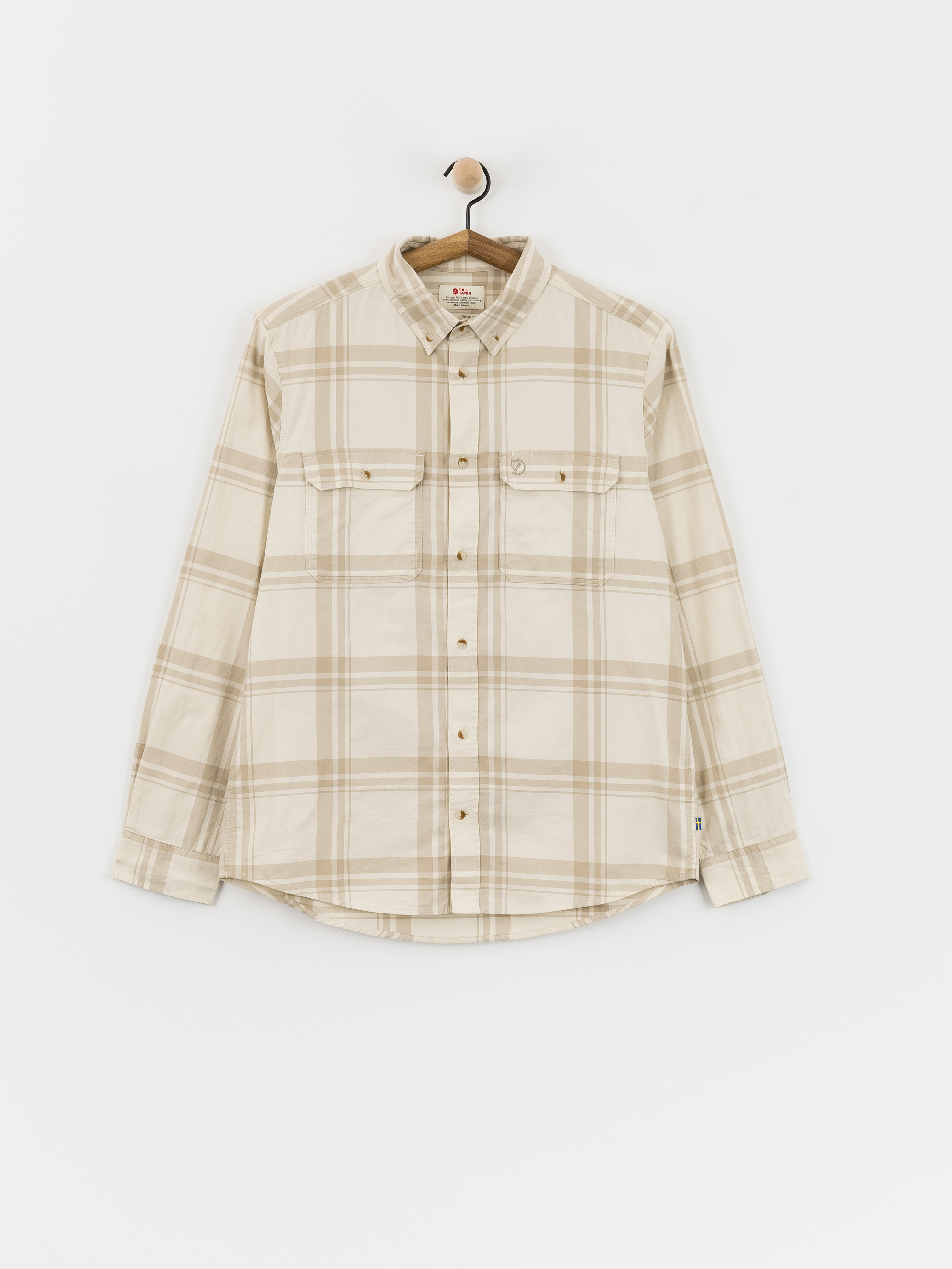 Košile Fjallraven Ovik Lite Flannel (chalk white/fossil)