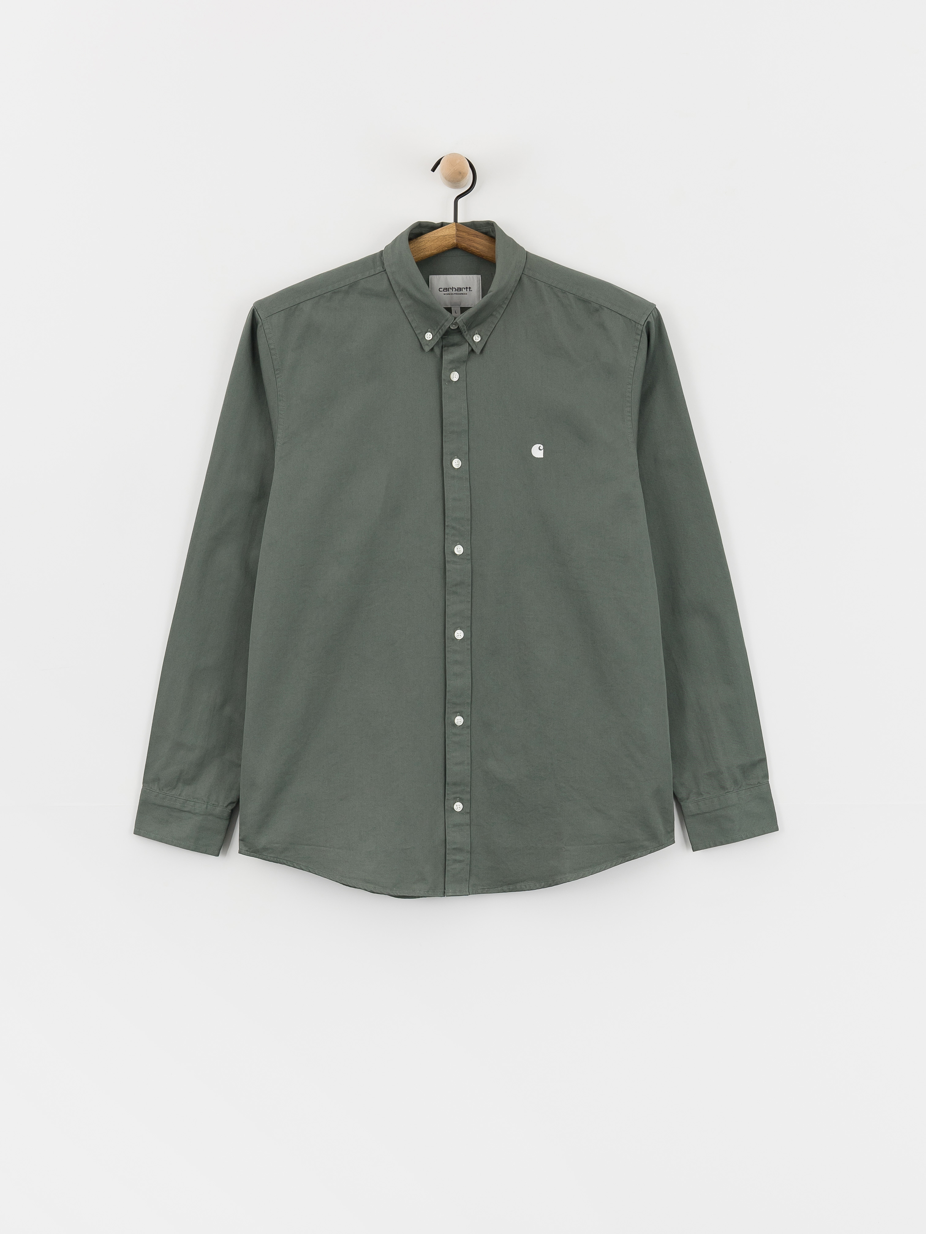 Košile Carhartt WIP Madison (velvet green/white)