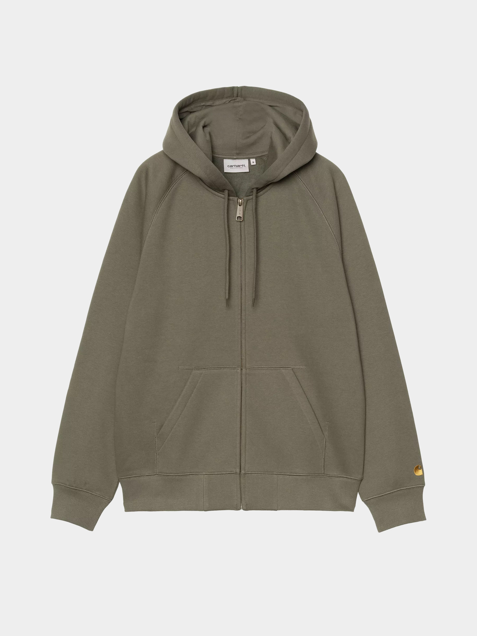 Mikina s kapucí Carhartt WIP Chase ZHD (leaf/gold)