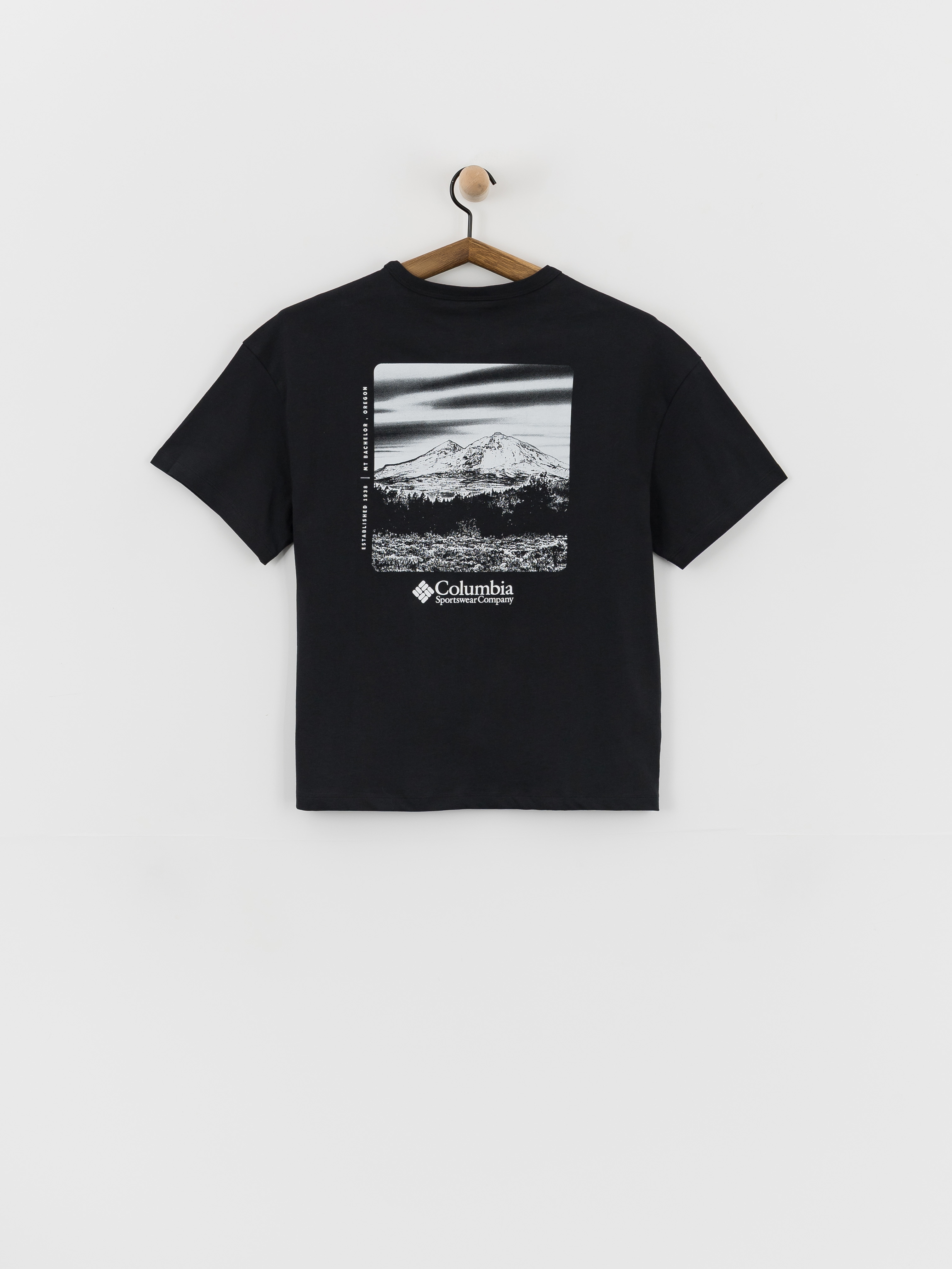 Tričko Columbia CSC Heavyweight Graphic Wmn (black/hoodscape)