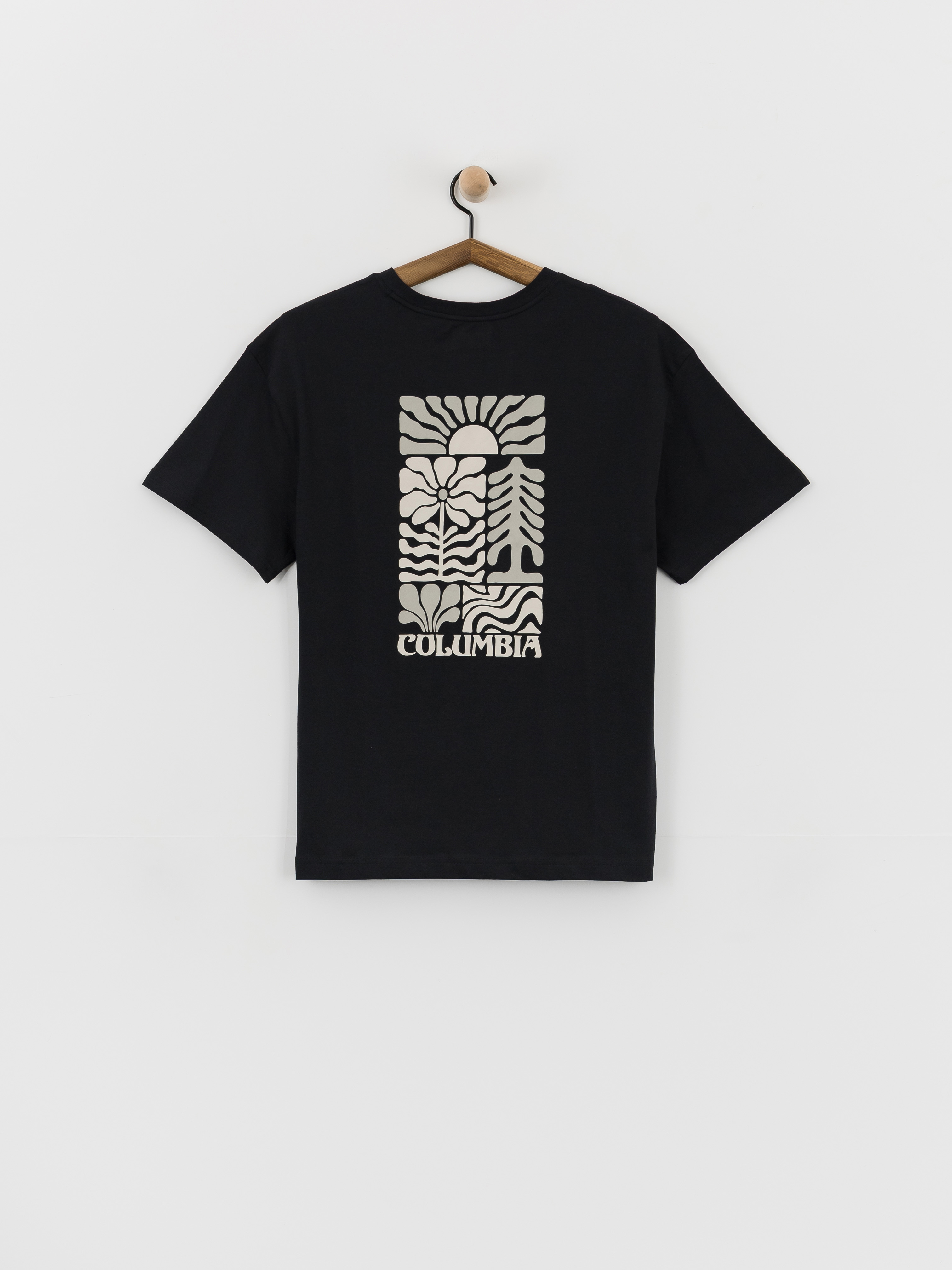 Tričko Columbia Rolling Bend Graphic Oversized Wmn (black/floral groove)