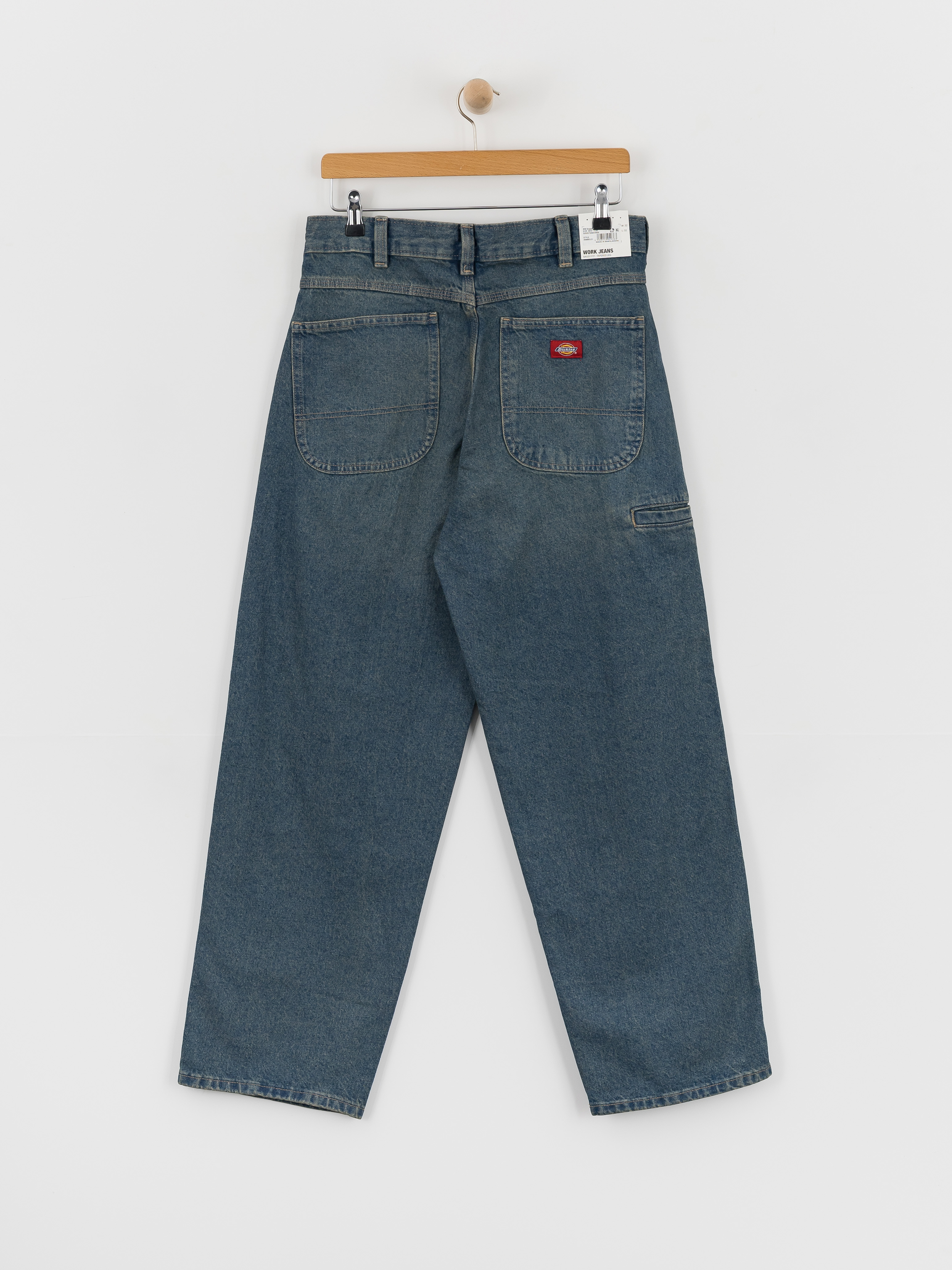 Kalhoty Dickies 958 Baggy Tapered Work (khaki tinted blue)