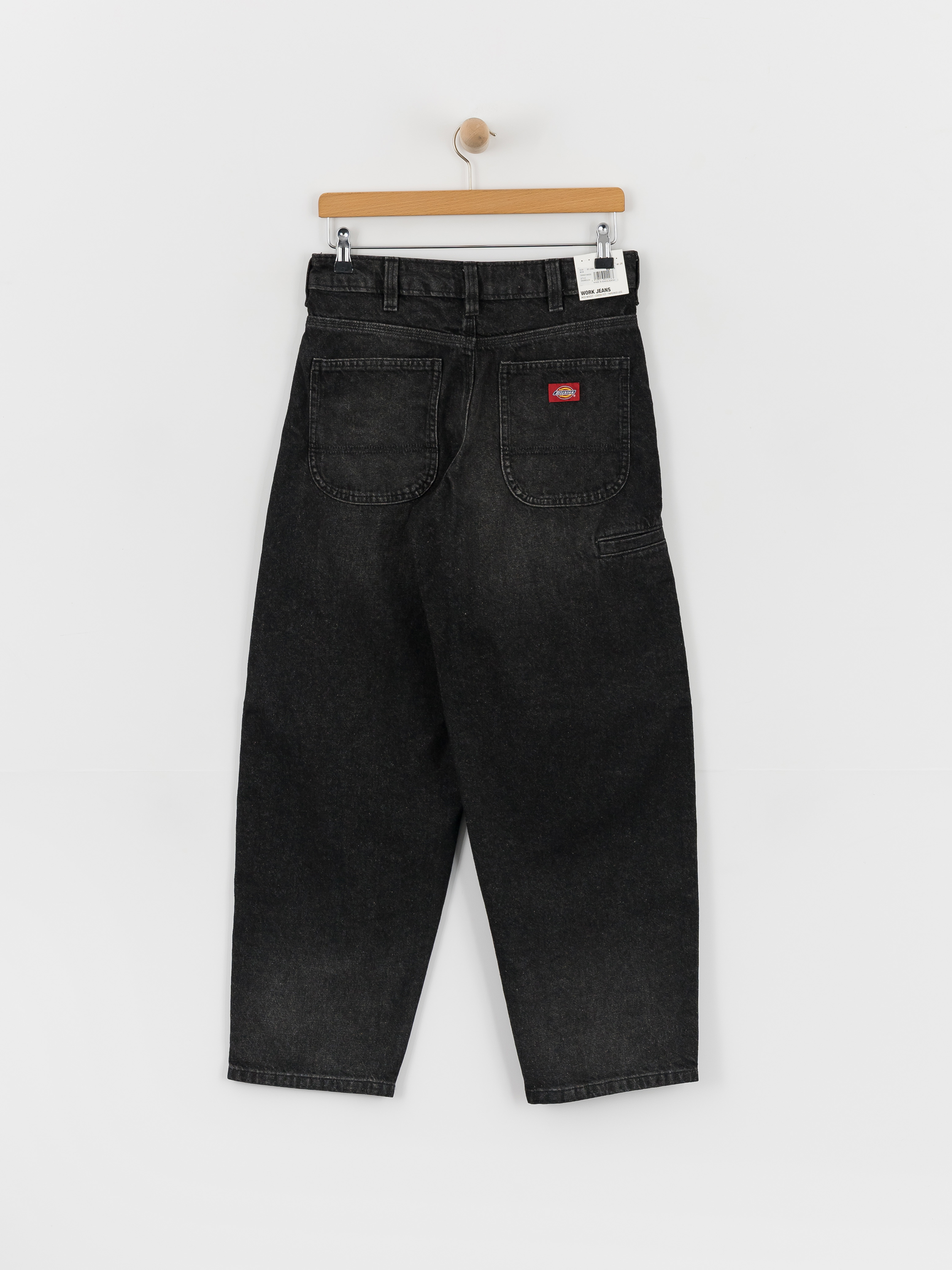 Kalhoty Dickies 957 Loose Tapered Work Wmn (black wash faded)