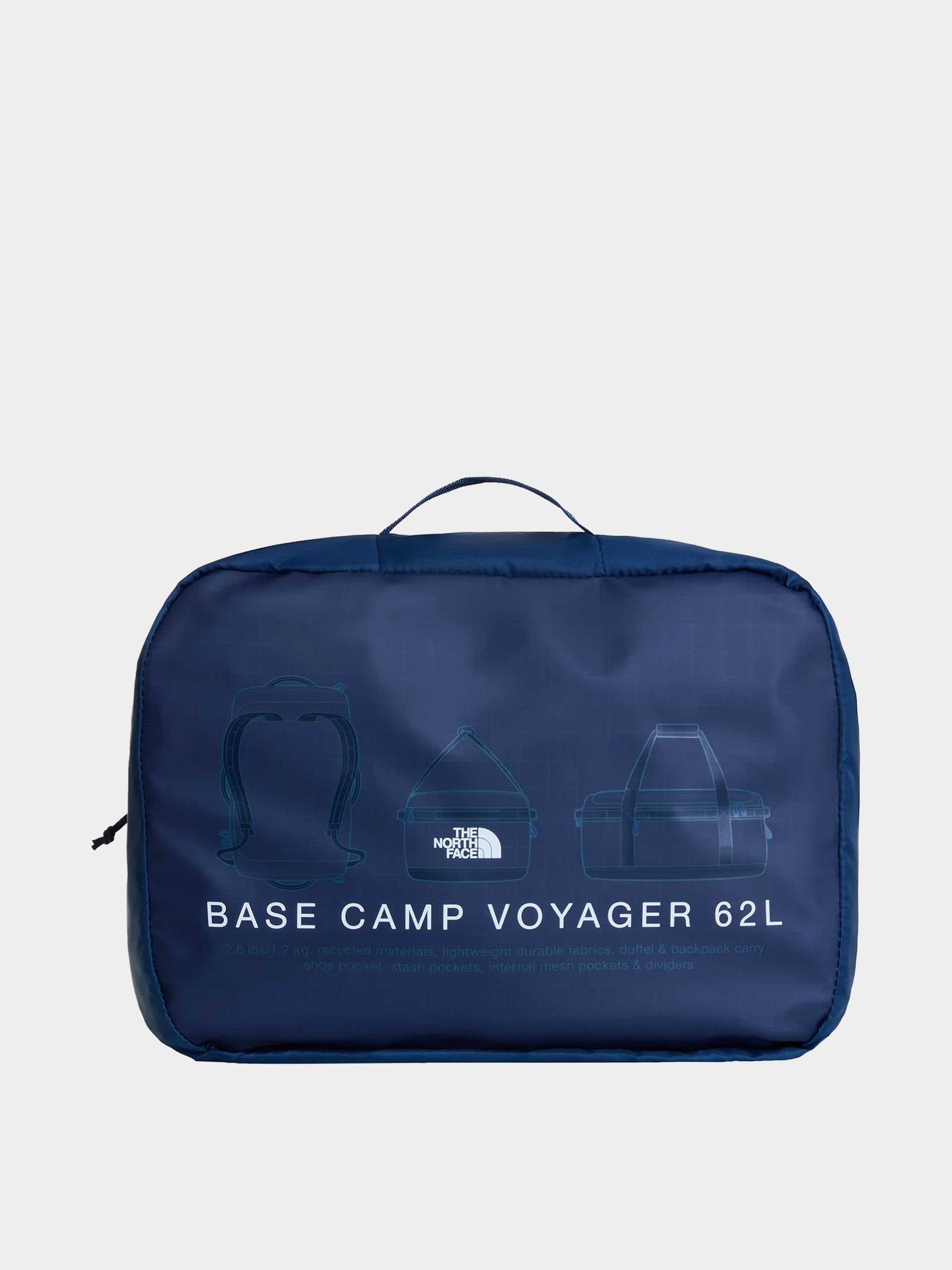 Taška The North Face Base Camp Voyager Duffel 62L (shadyblu/smmtnv)