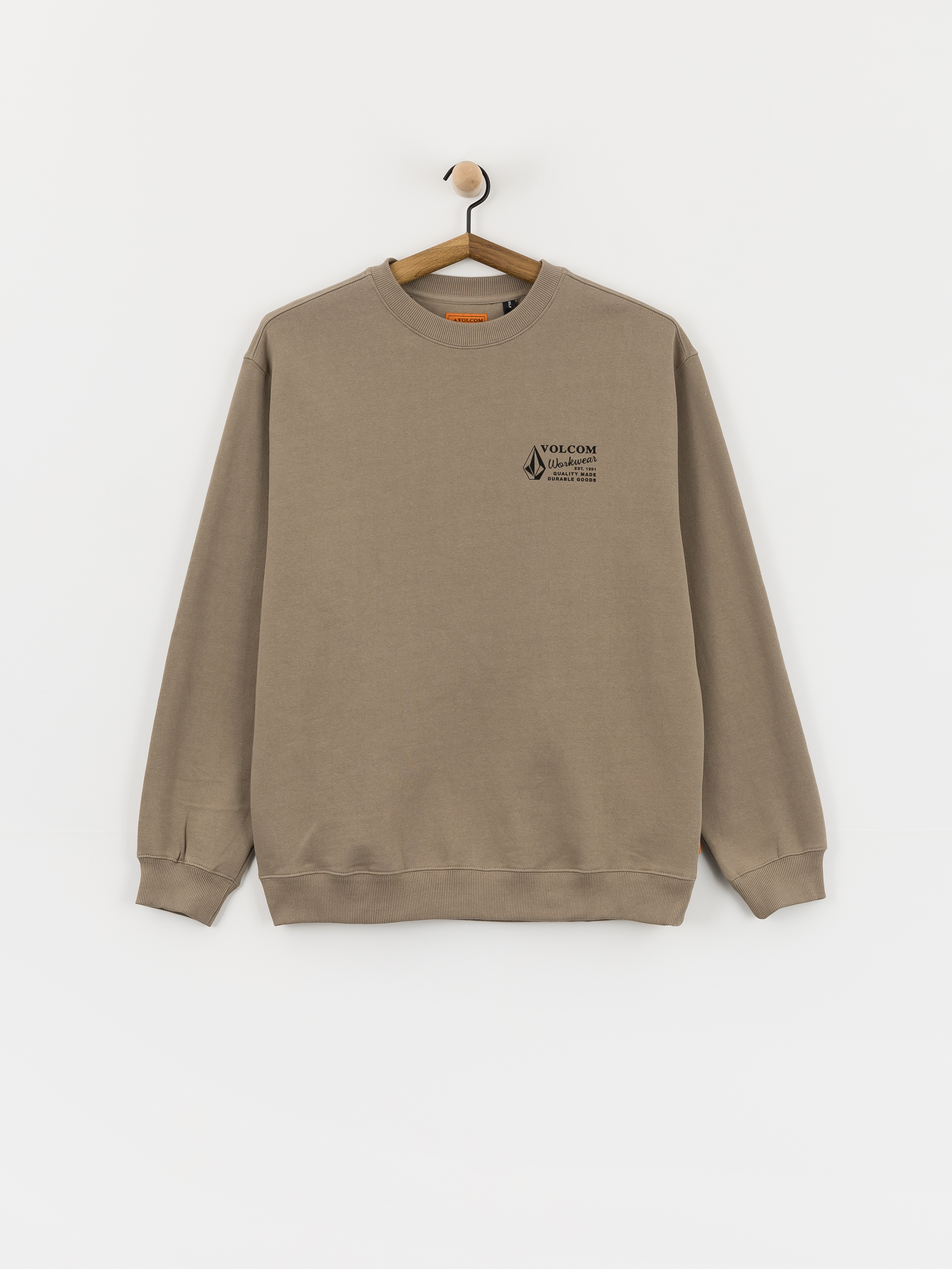 Mikina Volcom Workwear Crew (brindle)