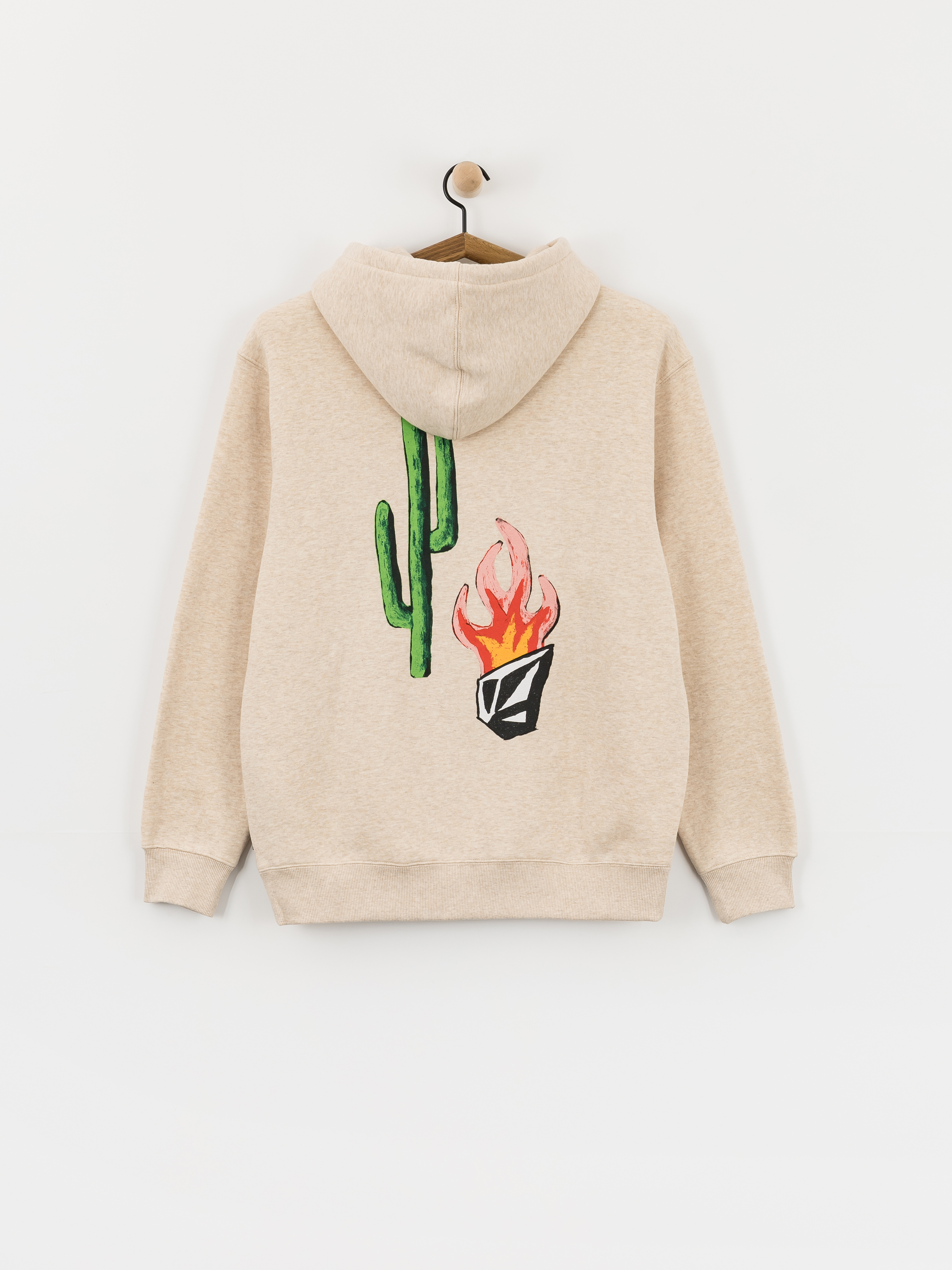 Mikina s kapucí Volcom Fa Mickey Mason HD (dust heather)