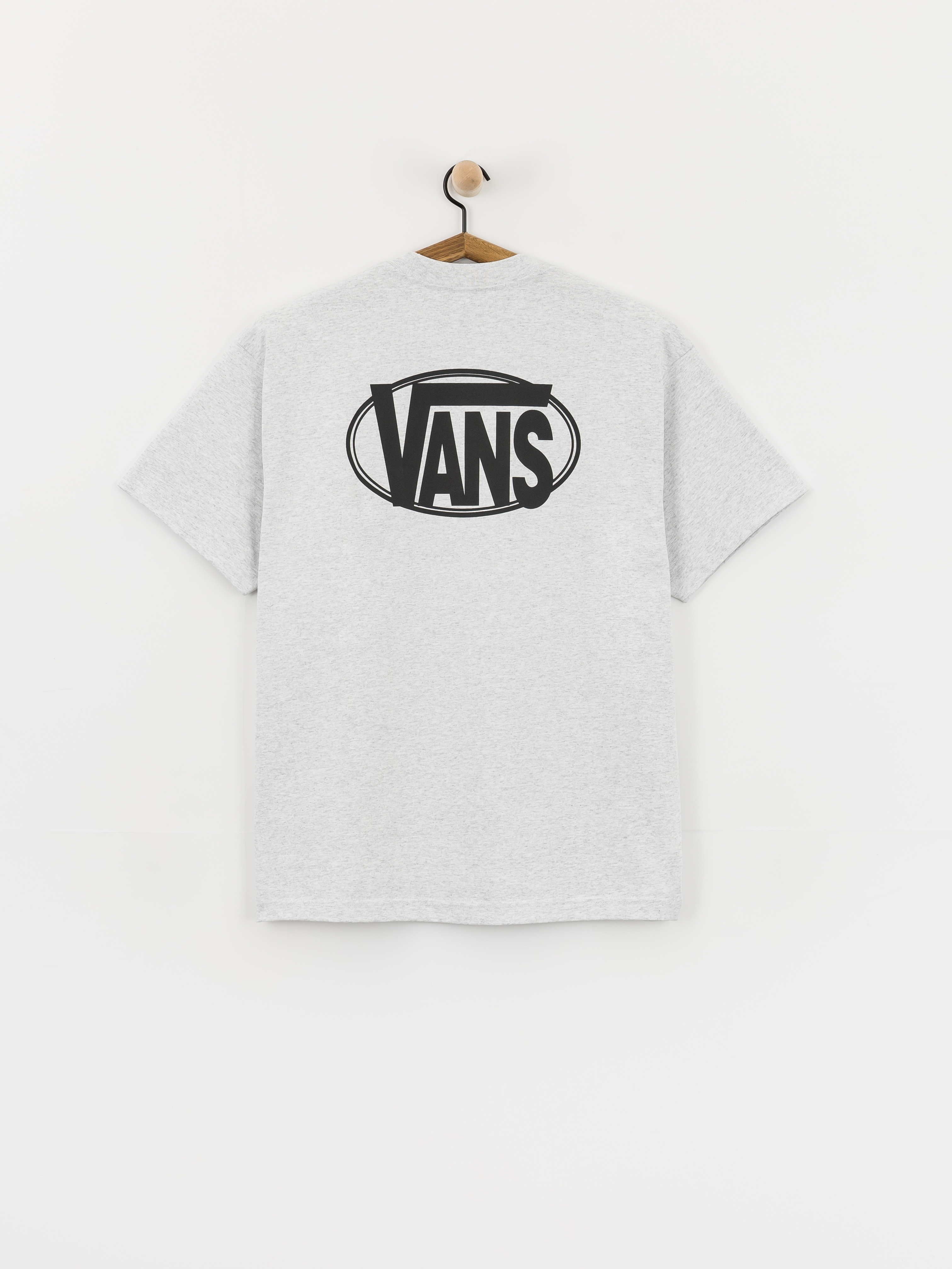 Tričko Vans Oval Logo Loose (light grey heat)