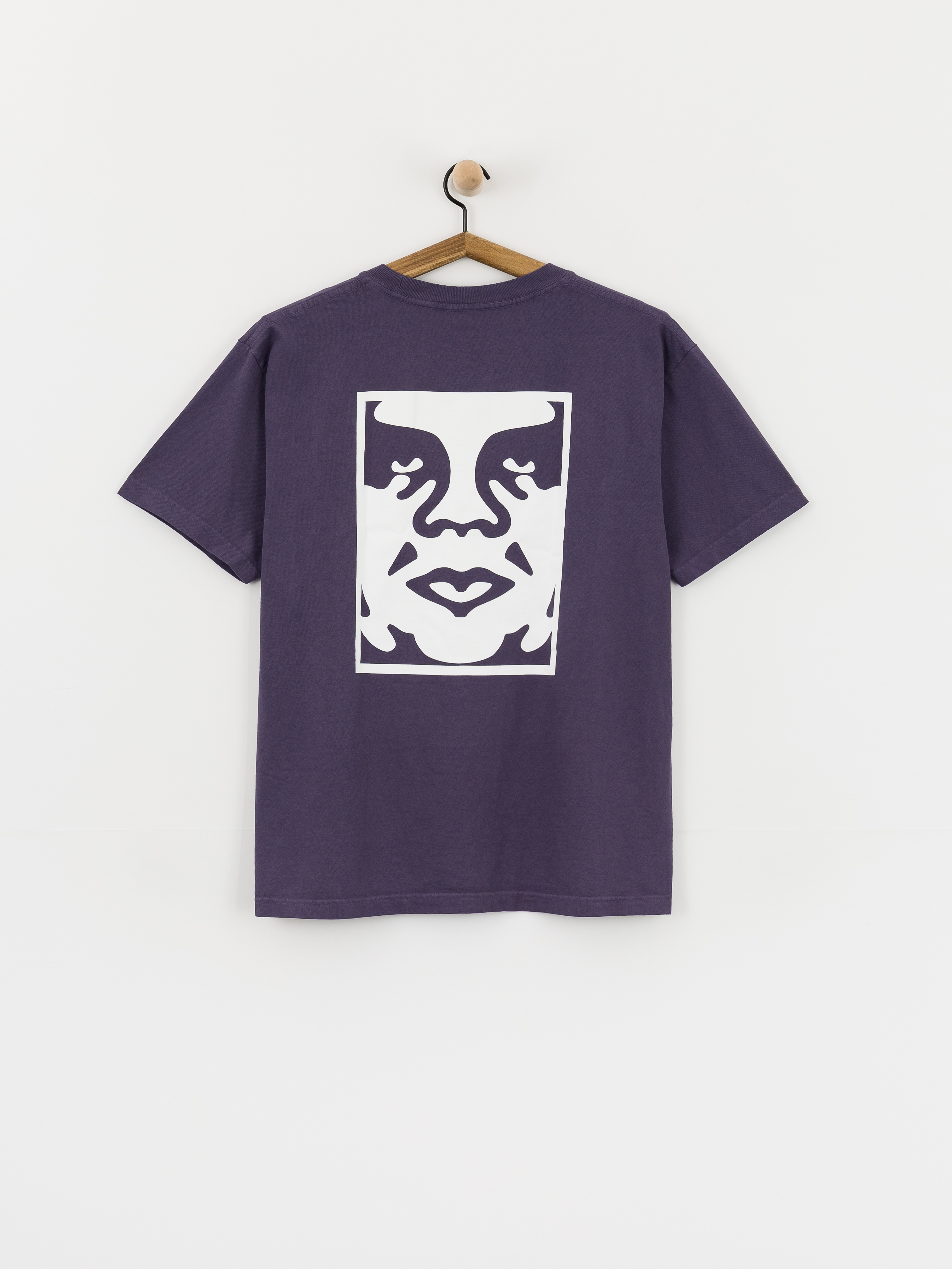 Tričko OBEY Bold Icon Face (pigment purple velvet)
