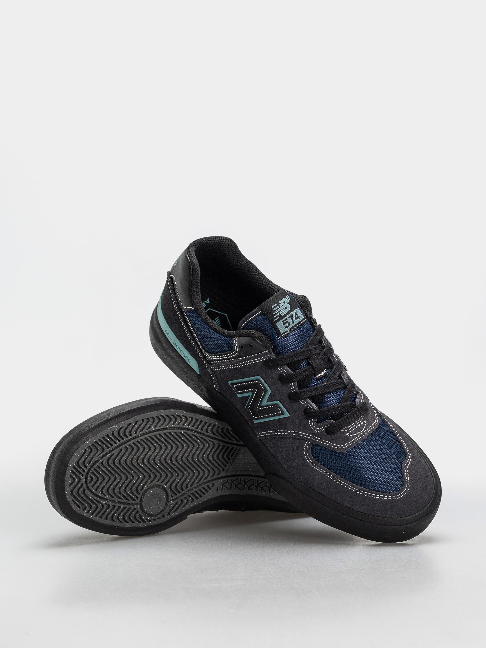 Boty New Balance 574 (faded black/faded teal)