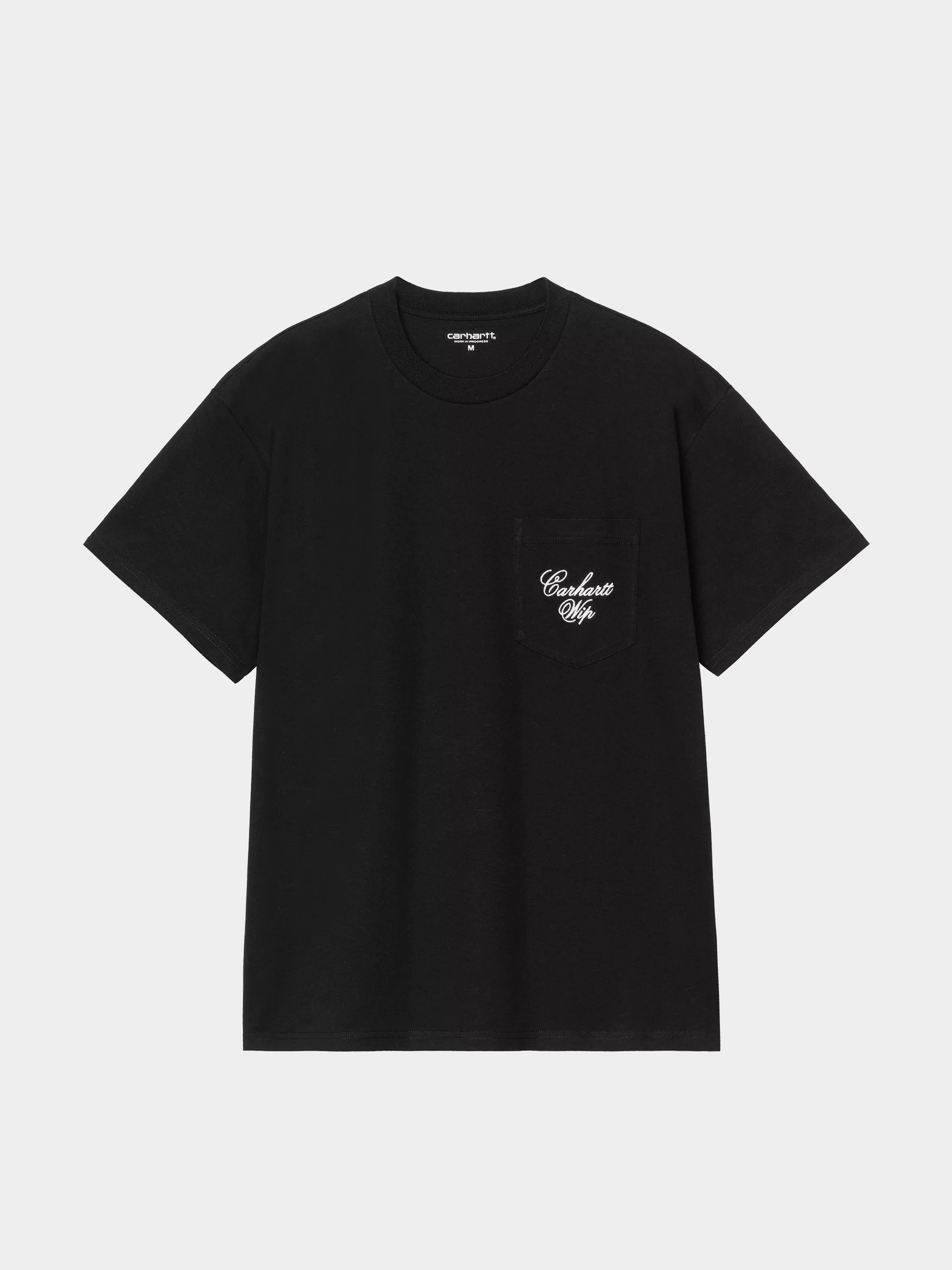 Tričko Carhartt WIP Longhand Pocket (black/white)